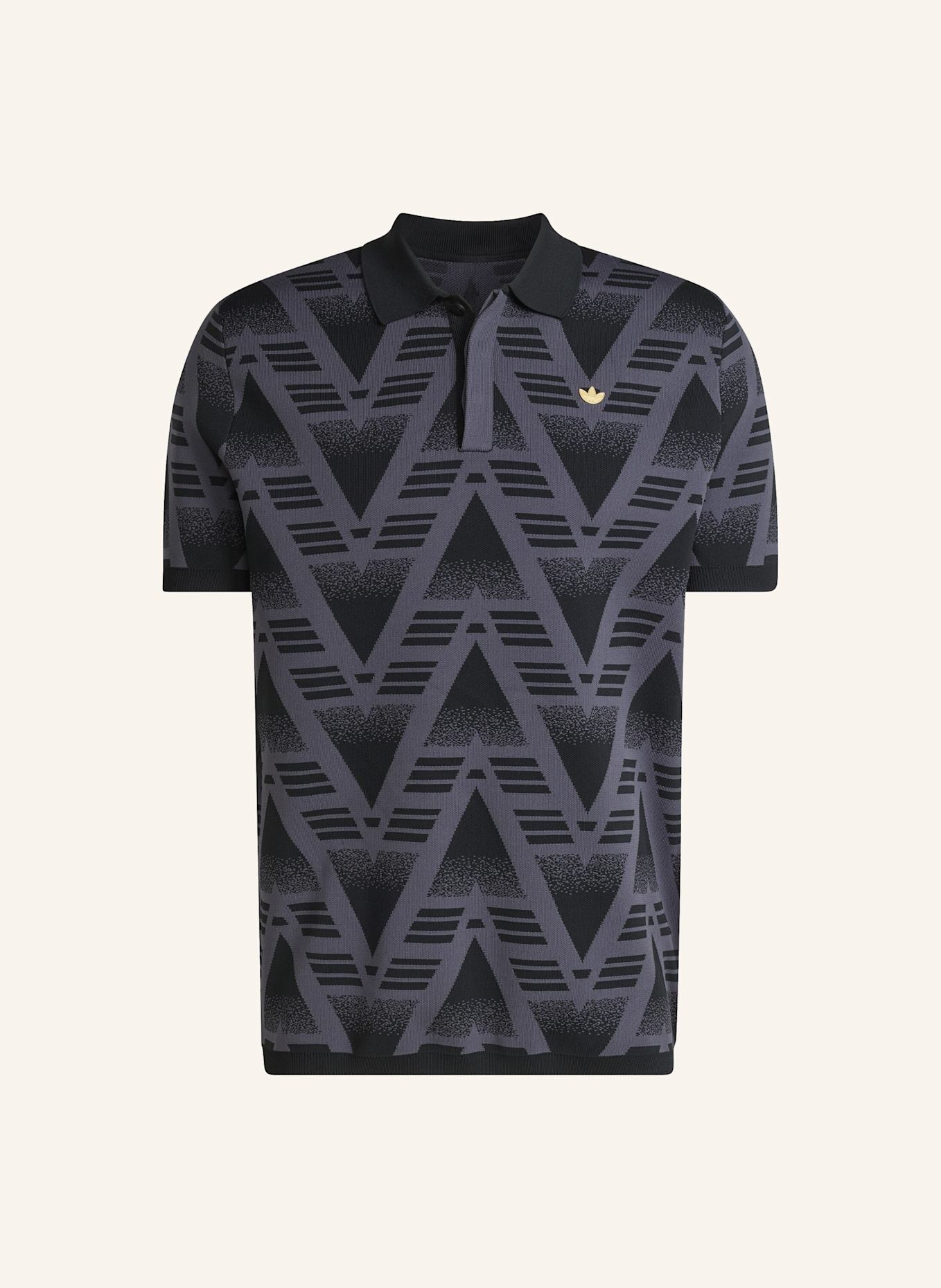 adidas Originals BRUISED BANANA FULLY FASHION KNIT-POLOSHIRT: SCHWARZ