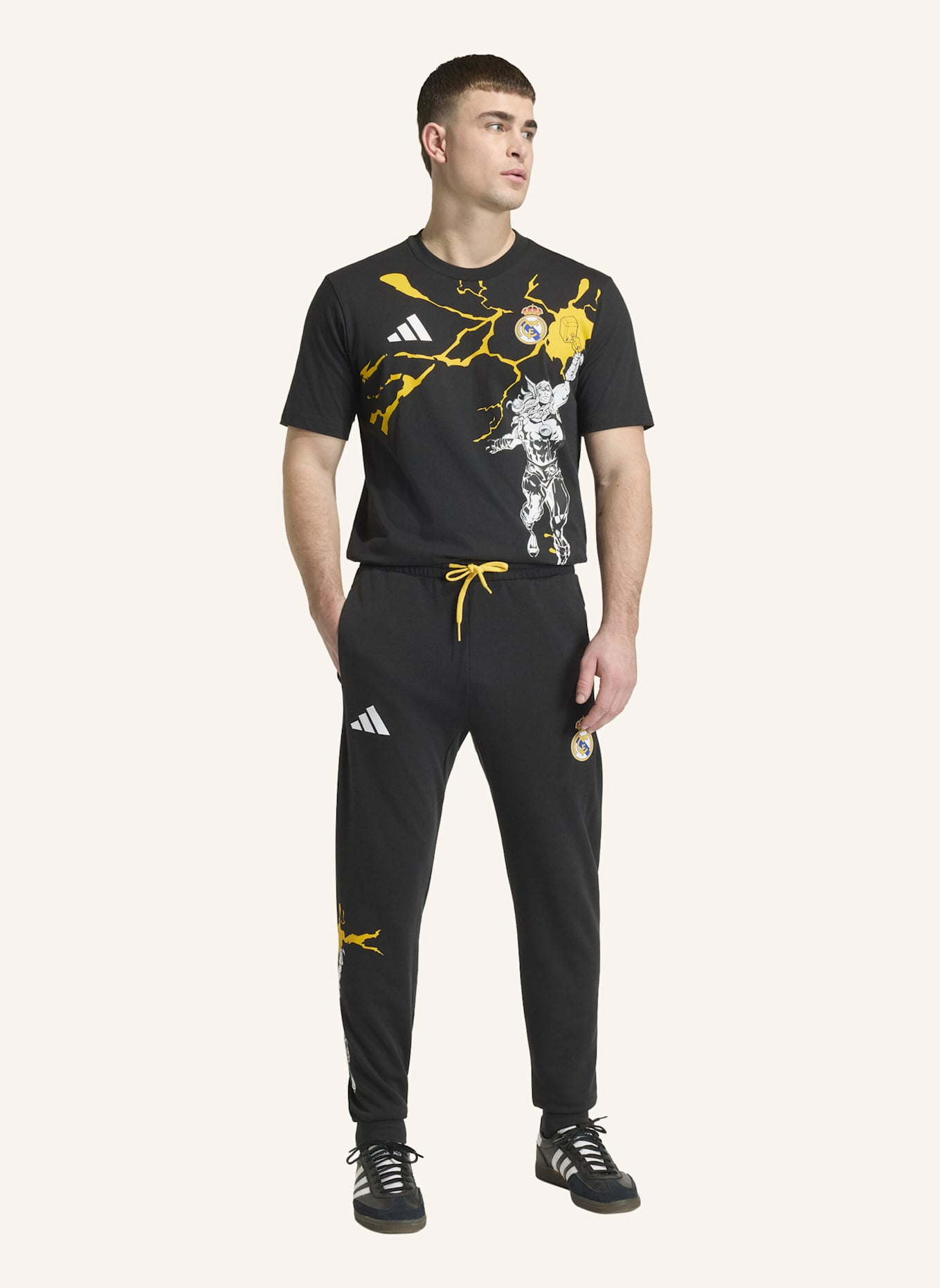 adidas ADIDAS REAL MADRID AVENGERS T-SHIRT: SCHWARZ