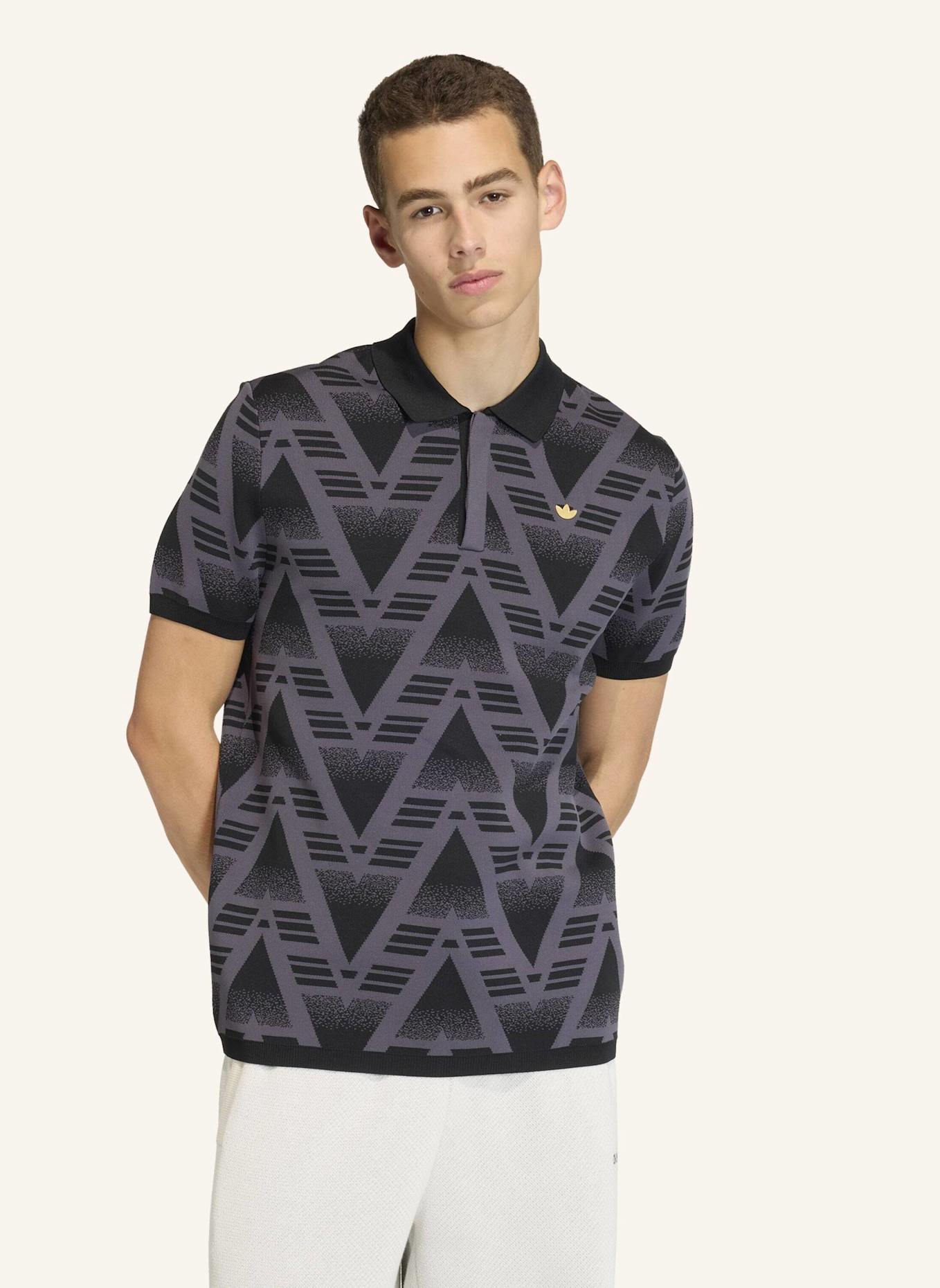 adidas Originals BRUISED BANANA FULLY FASHION KNIT-POLOSHIRT: SCHWARZ