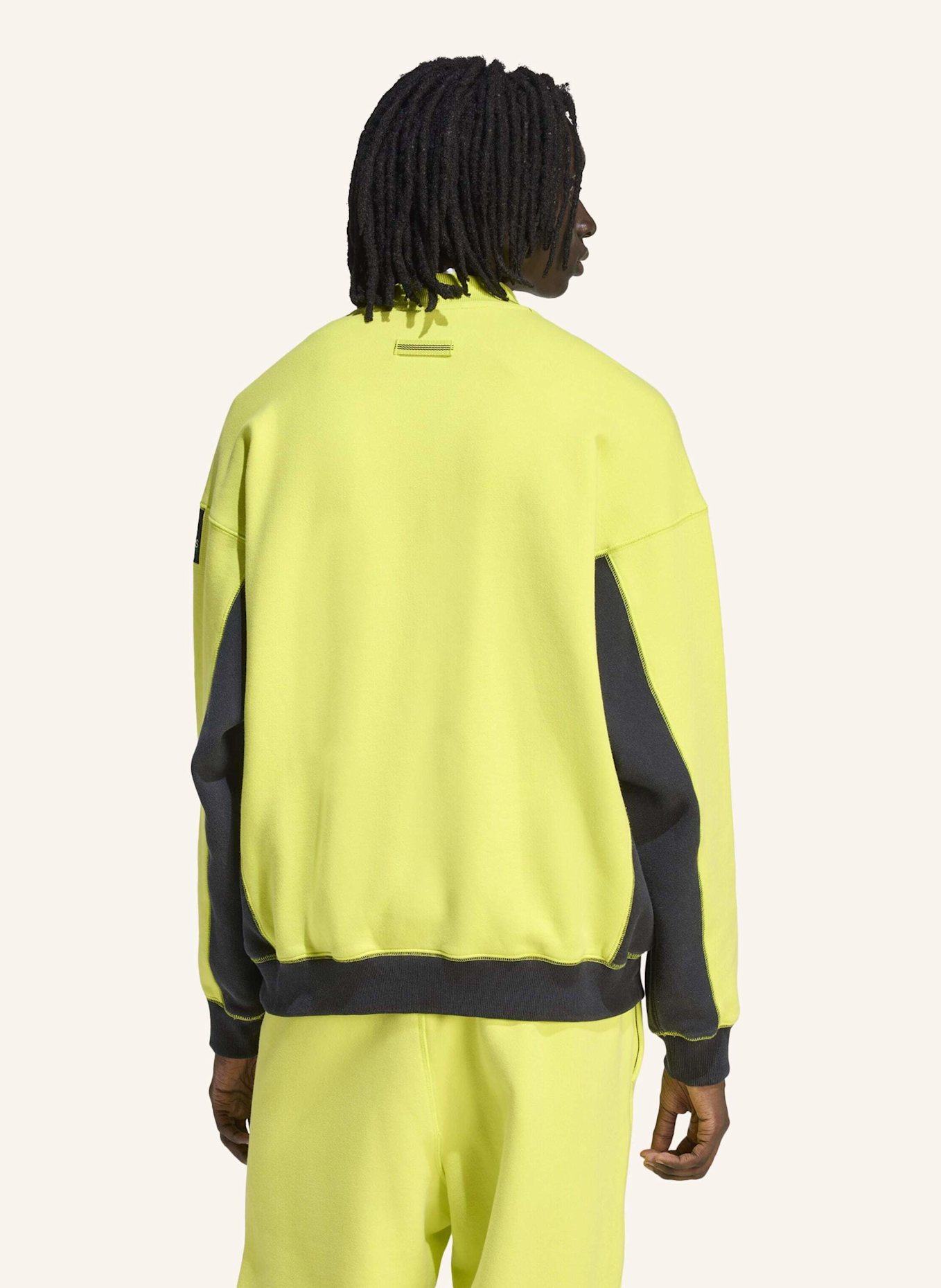 adidas Originals ADIDAS EQUIPMENT BLOCKED HALF-ZIP PULLOVER: GELB