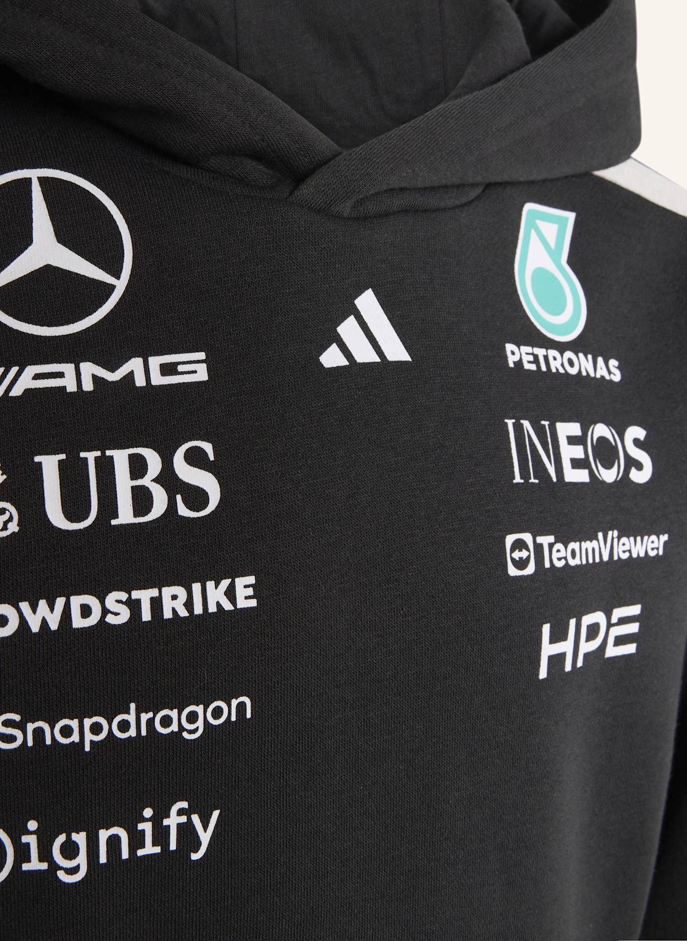 adidas MERCEDES - AMG PETRONAS FORMULA 1 TEAM DRIVER HOODIE: SCHWARZ