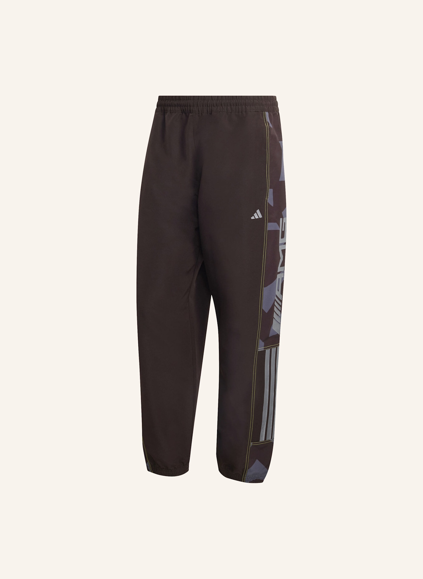 adidas AMG CAMO GEWEBTE TRAININGSHOSE: BRAUN/ GRAU