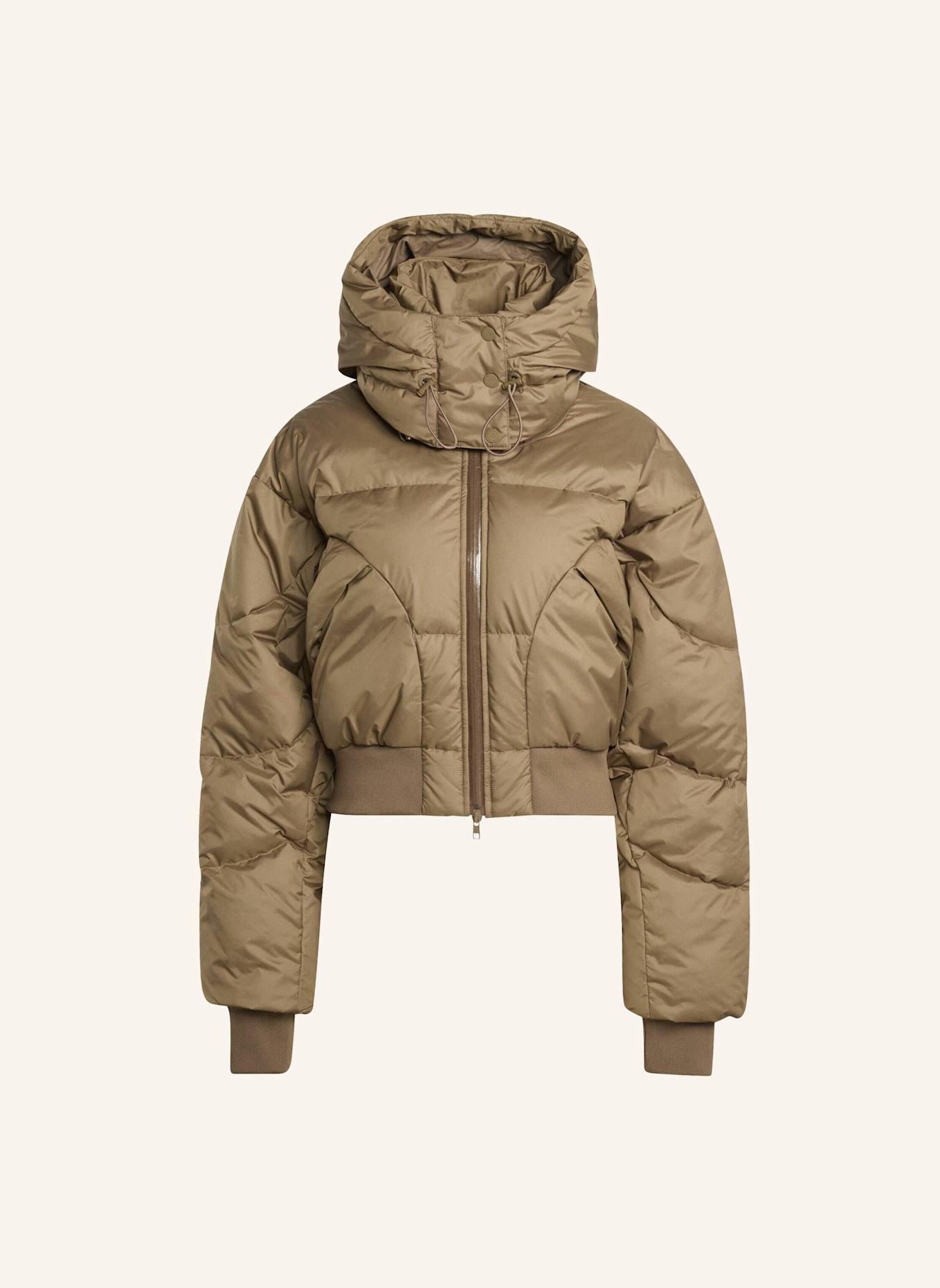 adidas by Stella McCartney ADIDAS BY STELLA MCCARTNEY CROPPED PADDED WINTERJACKE: BRAUN