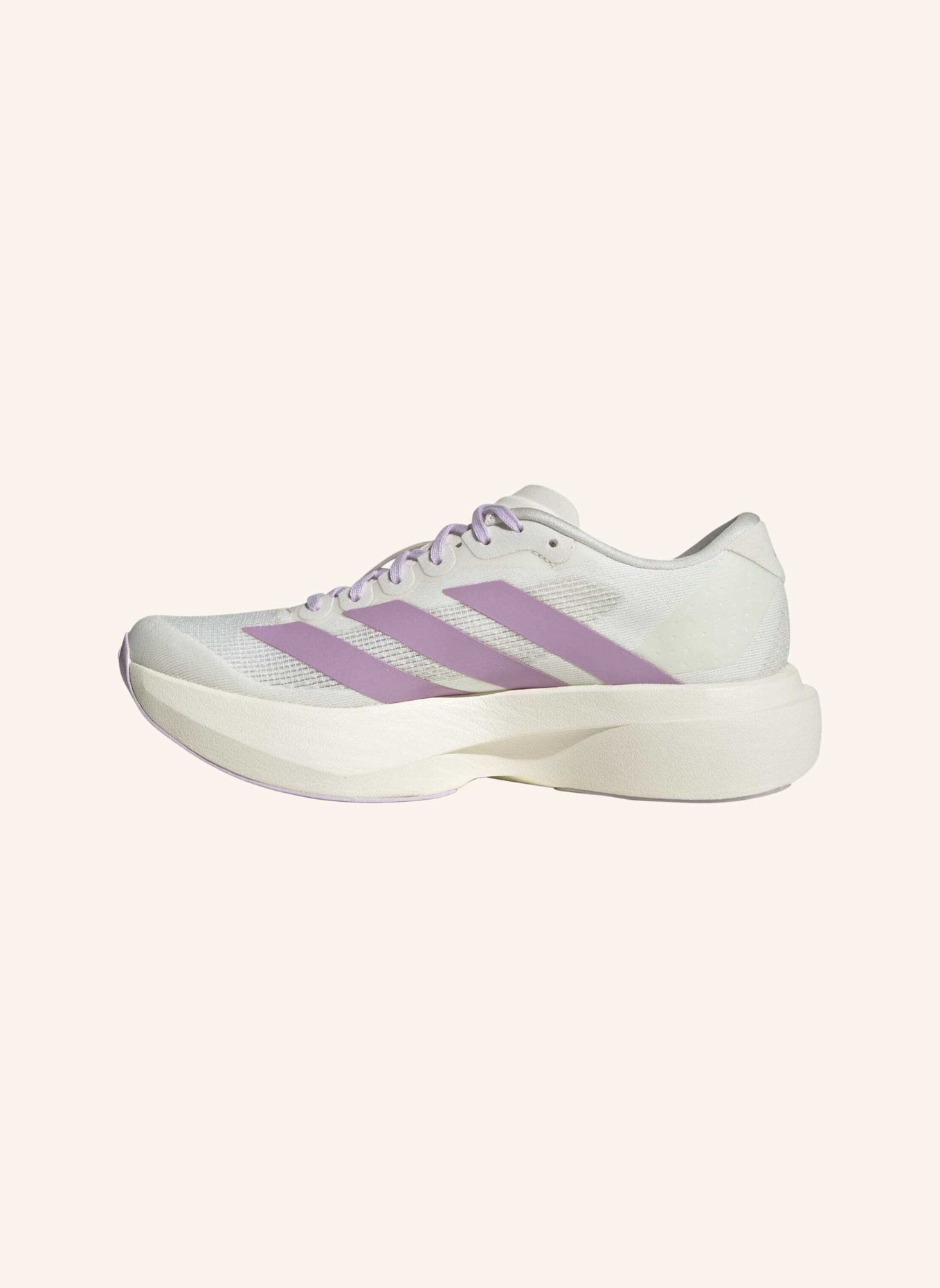 adidas ADIZERO EVO SL SCHUH: WEISS/ LILA