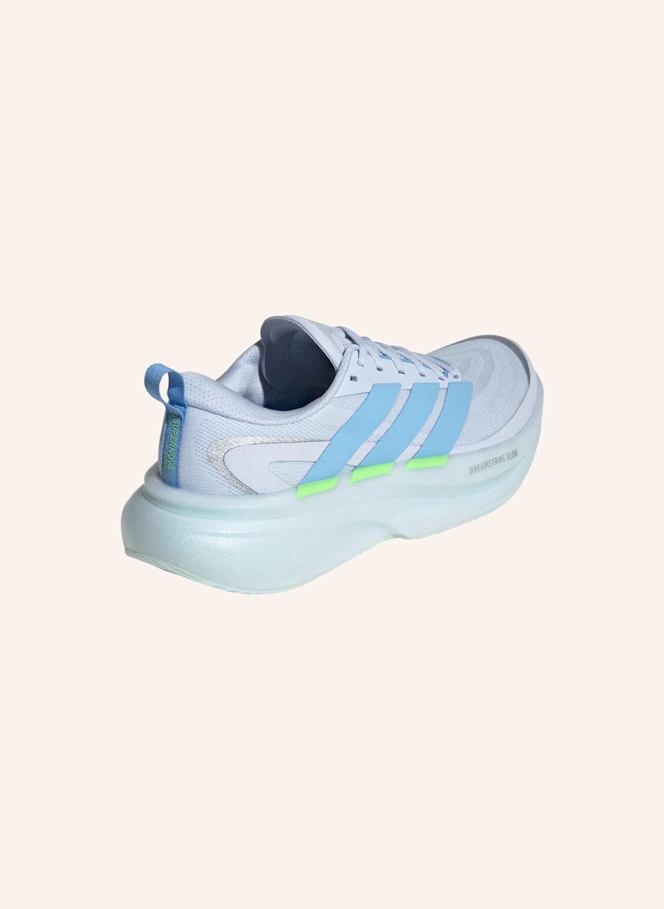 adidas SUPERNOVA GLIDE LAUFSCHUH DAMEN: BLAU/ NEONGRÜN