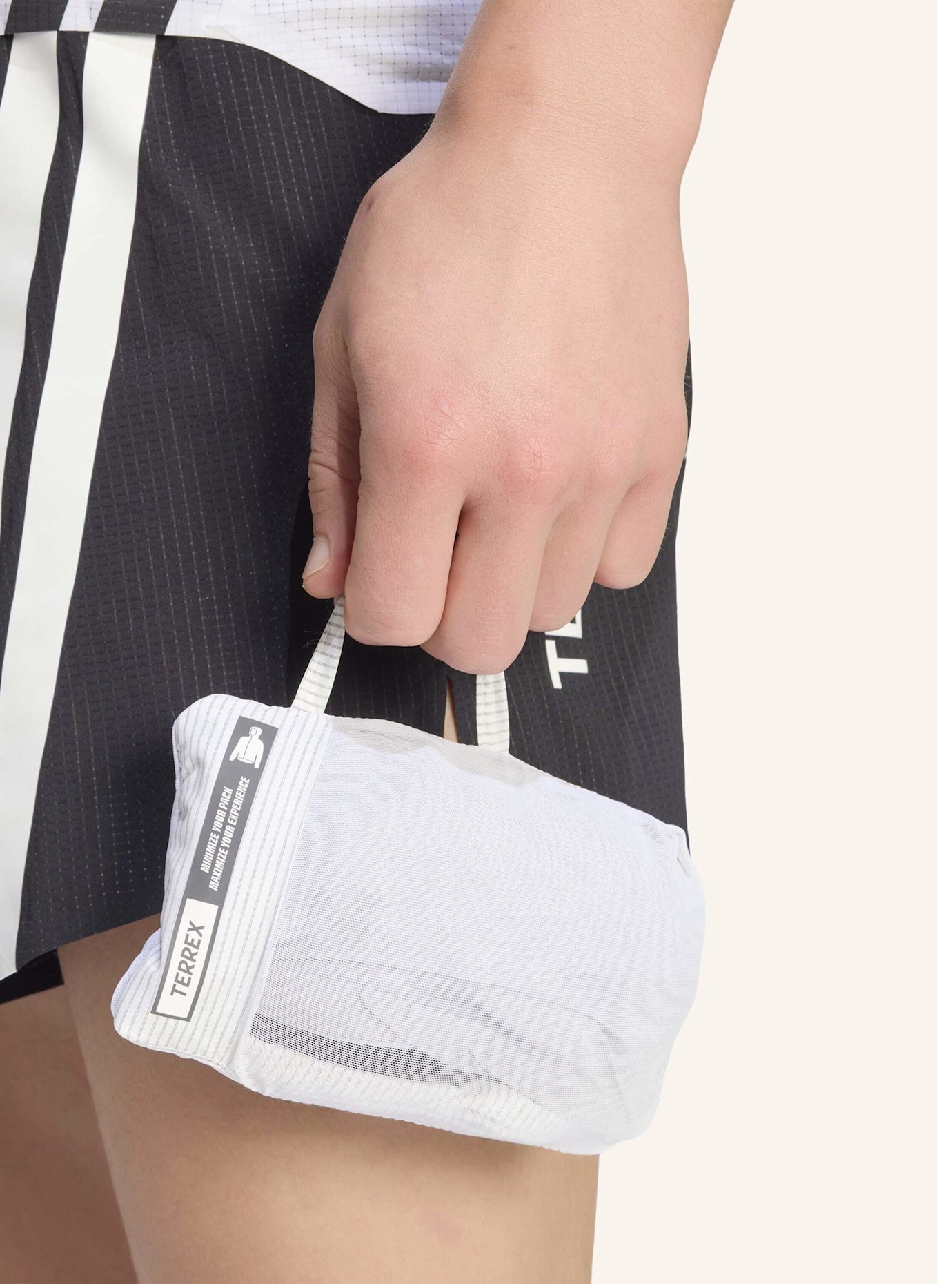 adidas TERREX TERREX XPERIOR CLIMA365 LIGHT WINDWEAVE JACKE: SCHWARZ/ WEISS