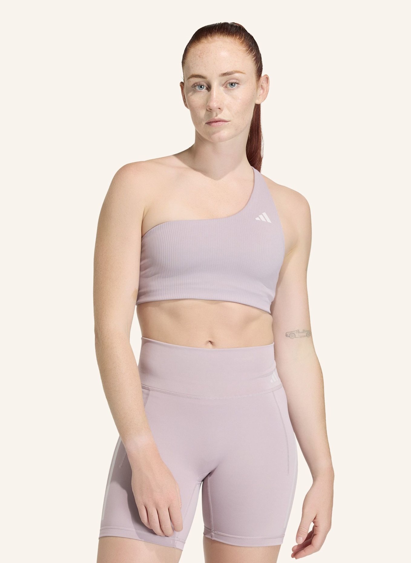 adidas Sport-BH OPTIME RIB LS: LILA