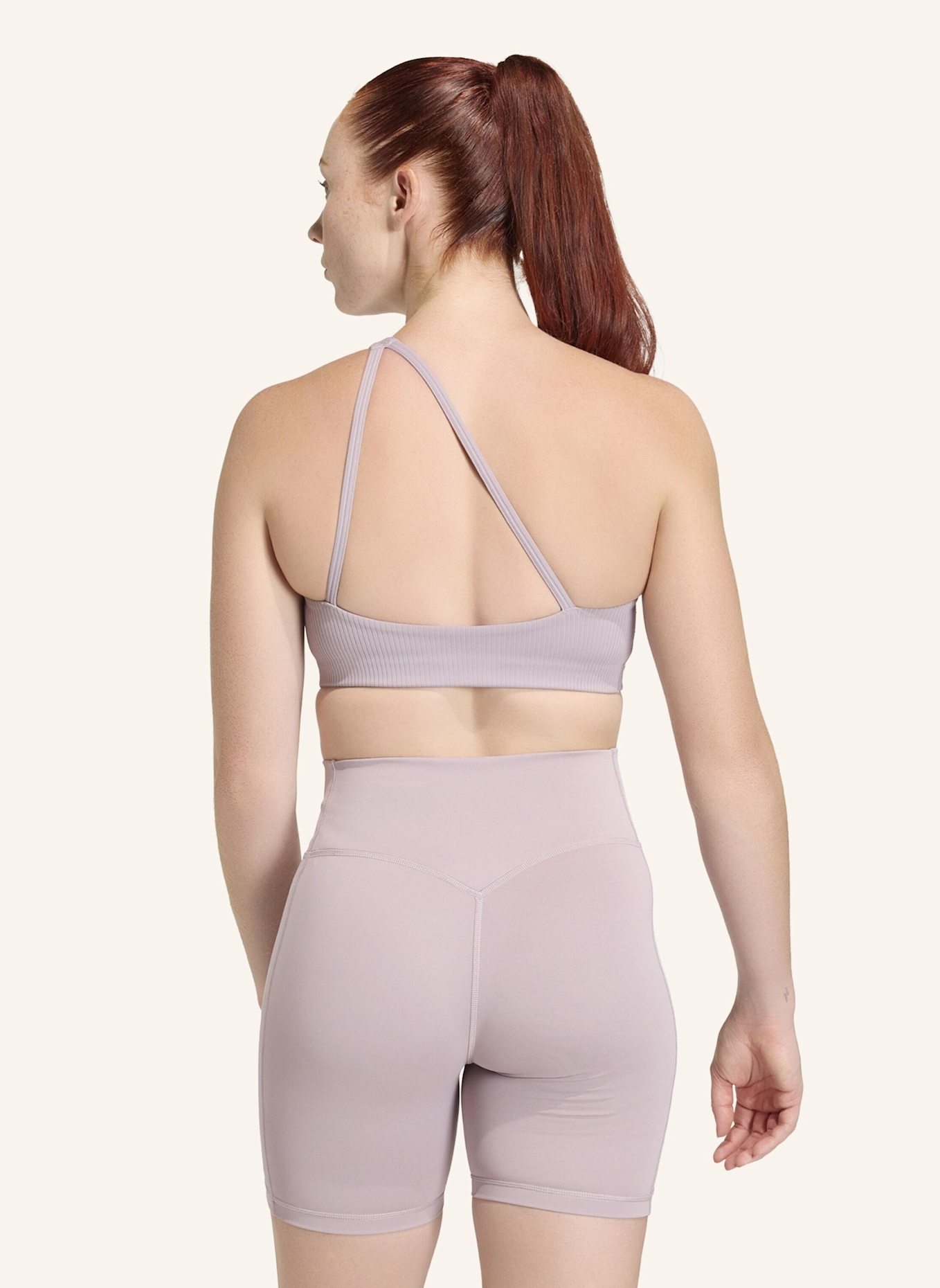 adidas Sport-BH OPTIME RIB LS: LILA