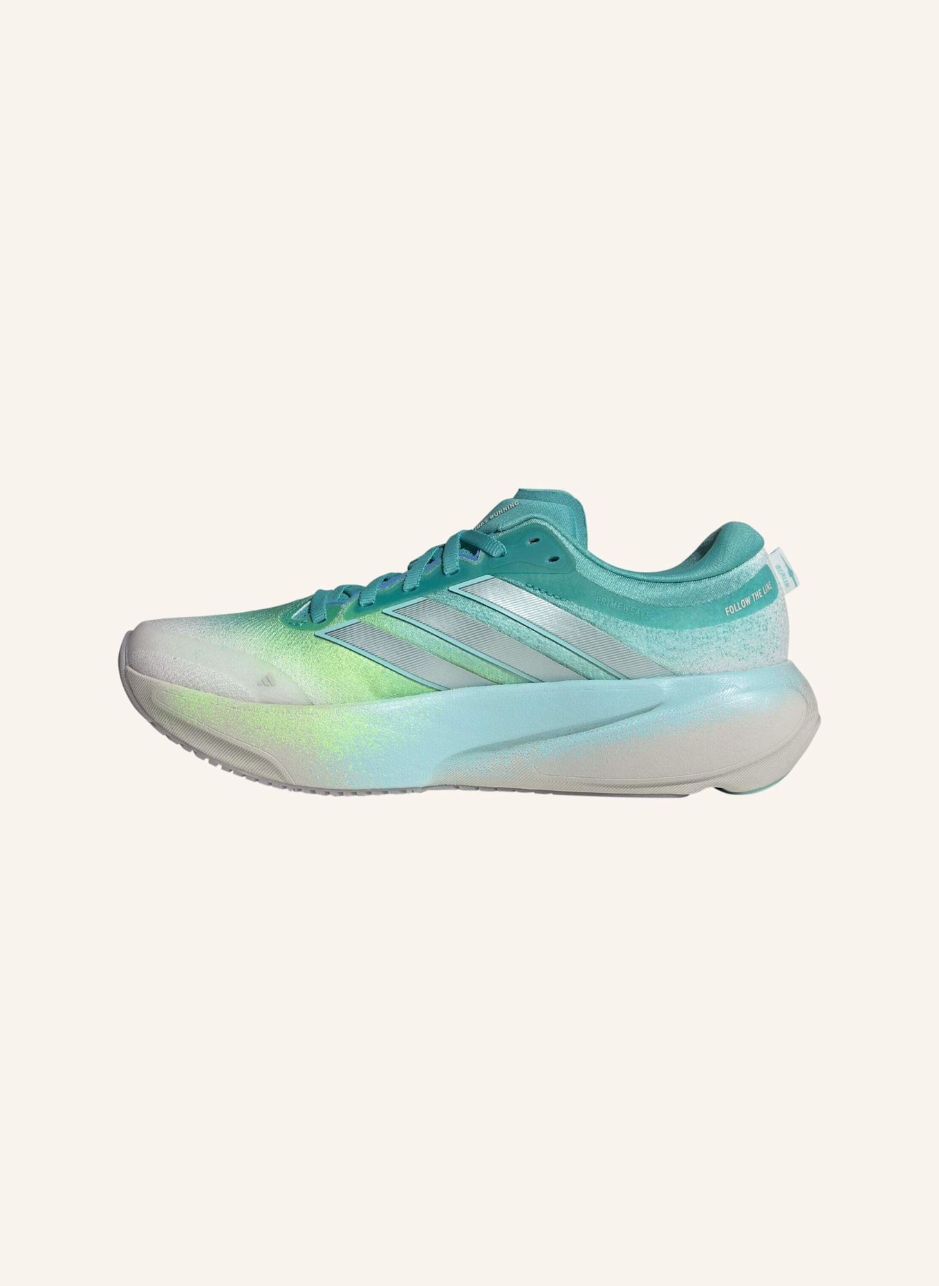 adidas SUPERNOVA RISE 3 LAUFSCHUH: GRAU/ SILBER/ GRÜN