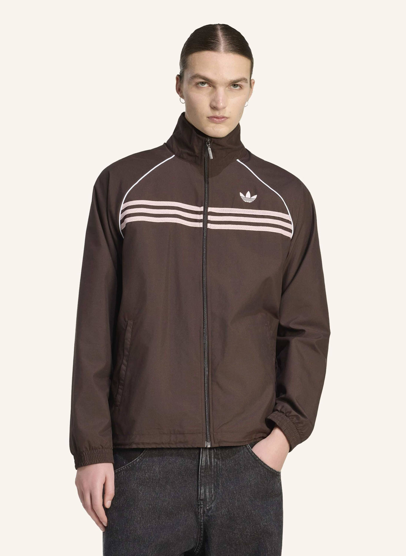 adidas Originals CHEST STRIPES ORIGINALS JACKE: BRAUN