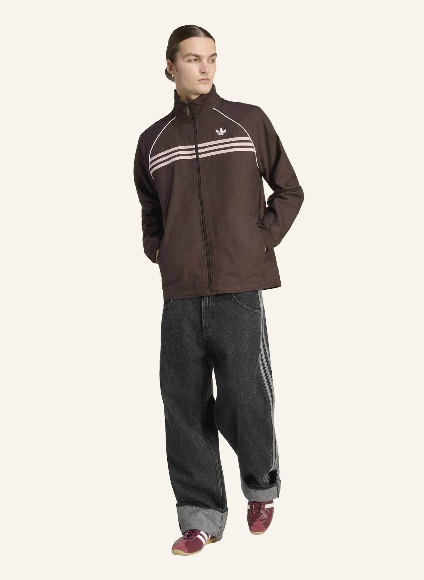 adidas Originals CHEST STRIPES ORIGINALS JACKE: BRAUN