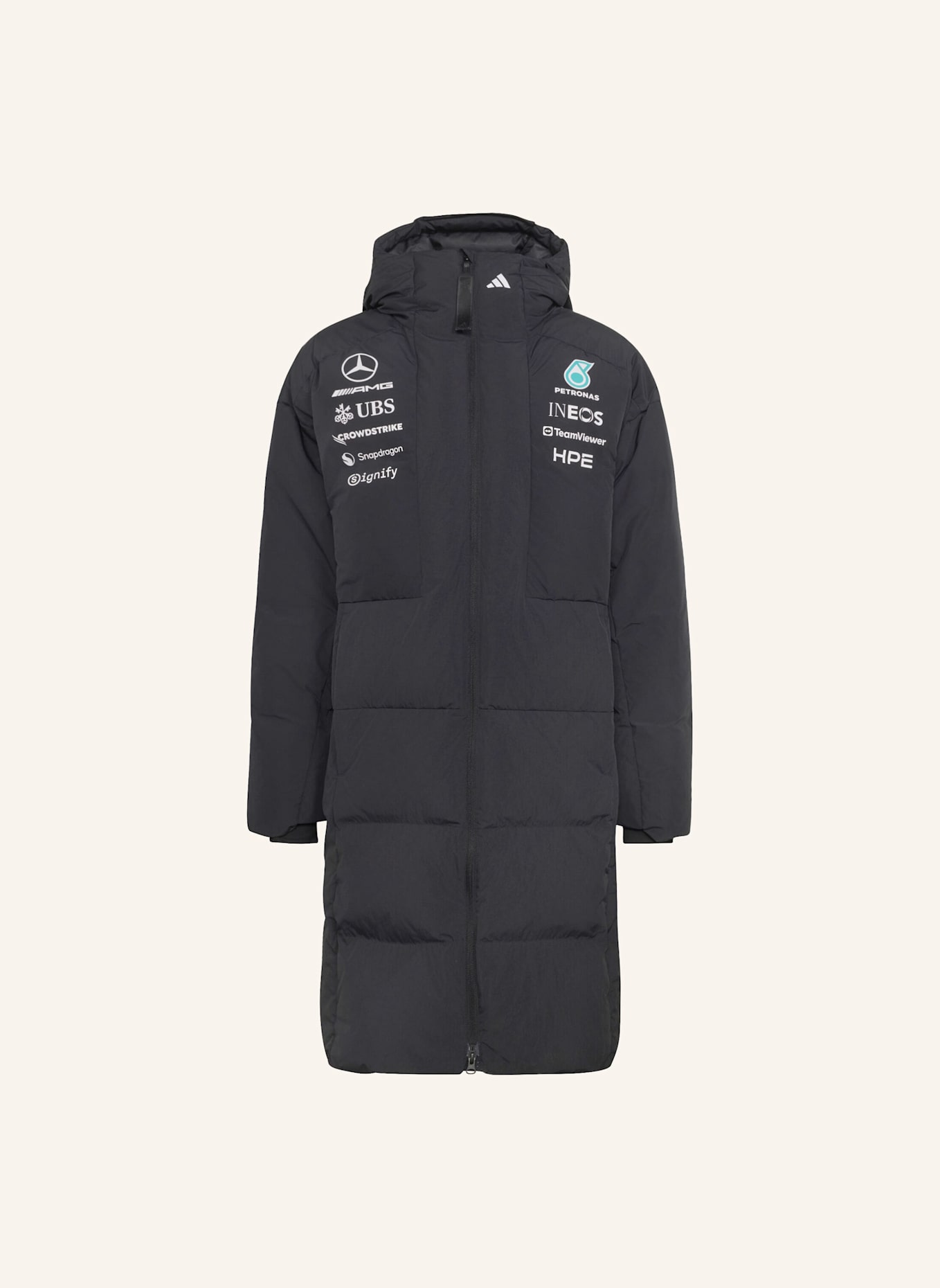 adidas MERCEDES-AMG PETRONAS FORMULA 1 TEAM ENGINEERS WINTERJACKE: SCHWARZ