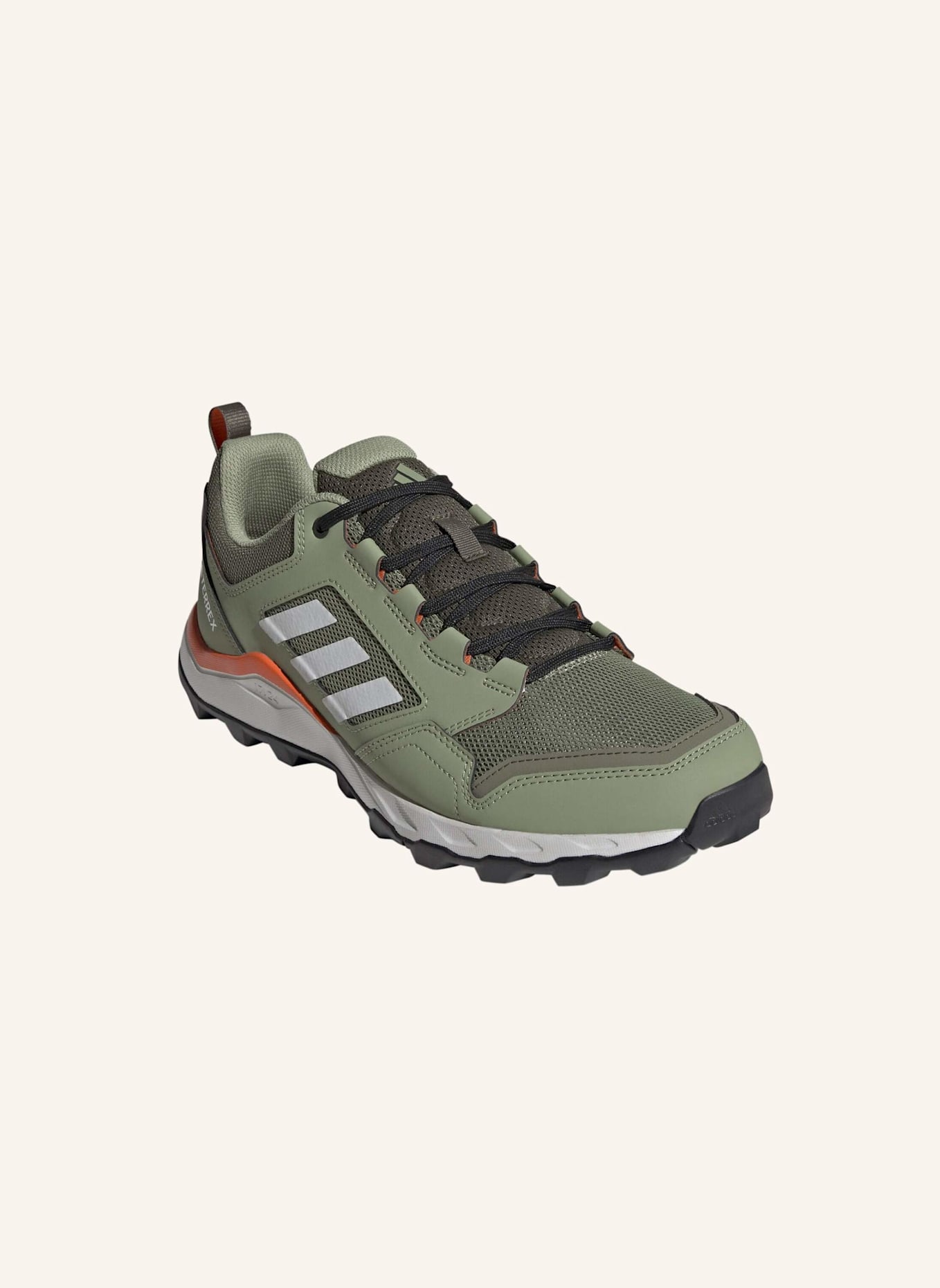 adidas TERREX TRACEROCKER 2.0 TRAILRUNNING-SCHUH: GRÜN/ GRAU/ ORANGE