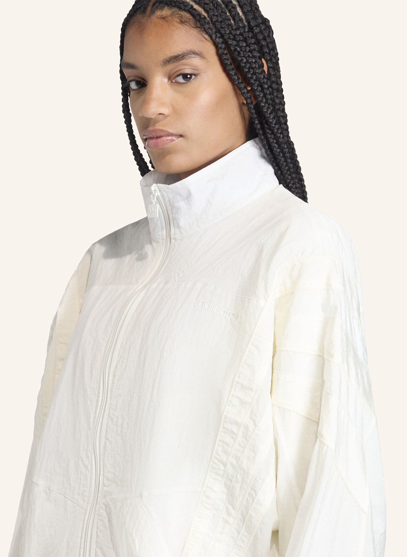 adidas Originals SANTIAGO WOVEN TRACK TOP: WEISS