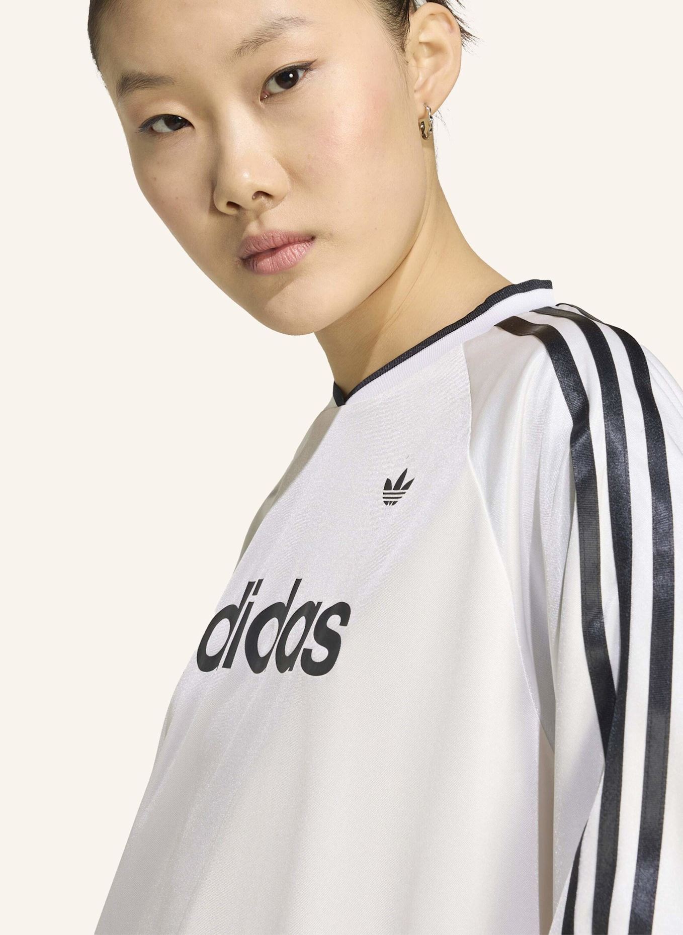 adidas Originals LANGARMTRIKOT MIT SPITZE: WEISS