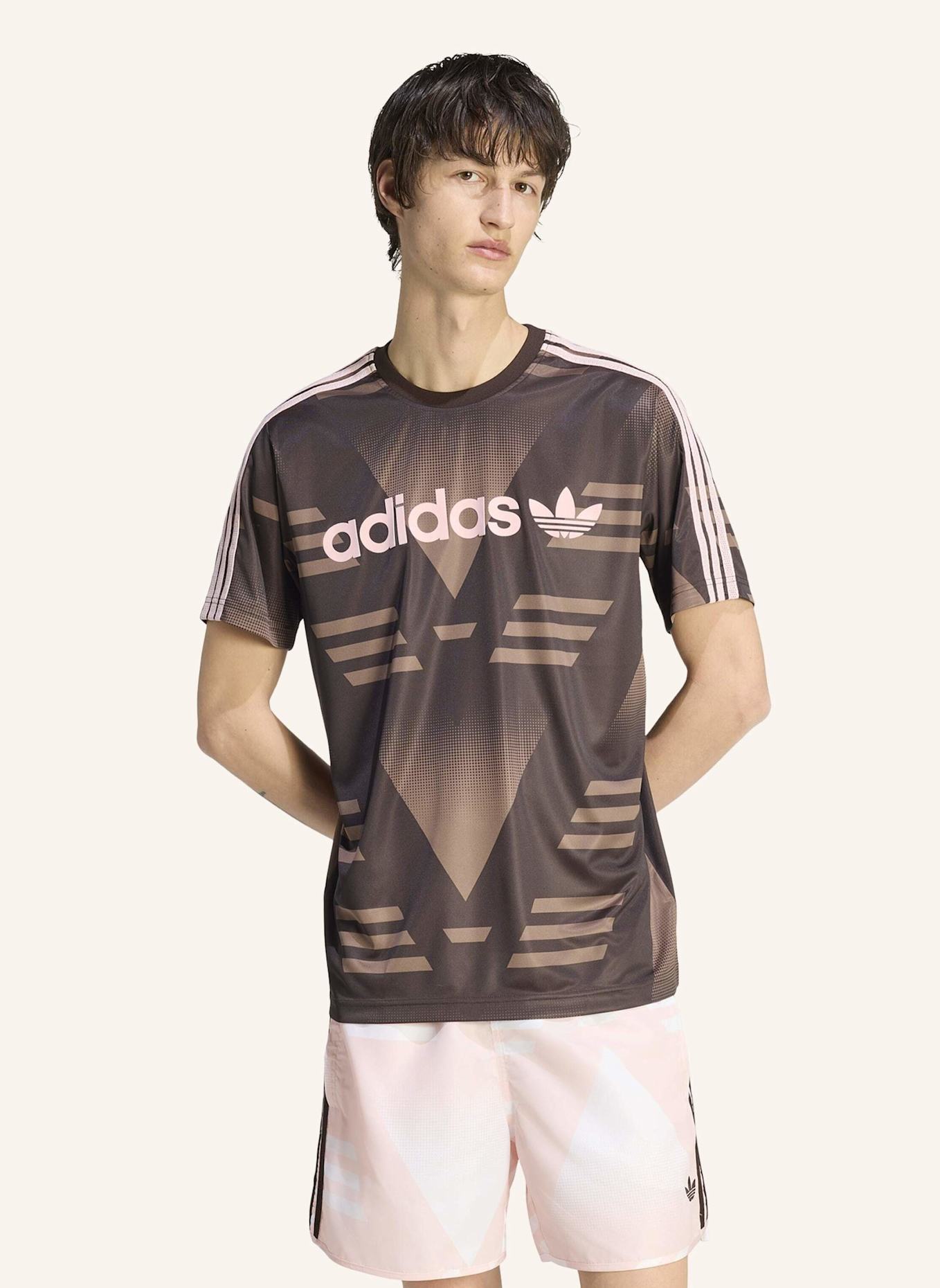 adidas Originals LOOSE SPONSORED TRIKOT: BRAUN