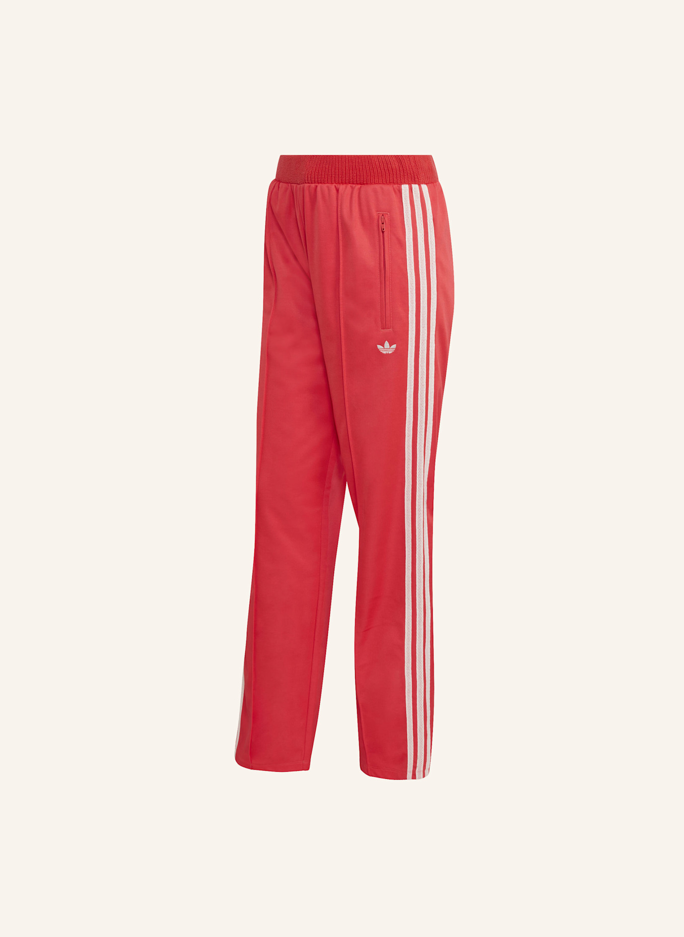 adidas Originals FIREBIRD-TRAININGSHOSE MIT GESTRICKTEN HÄKELDETAILS: ROT