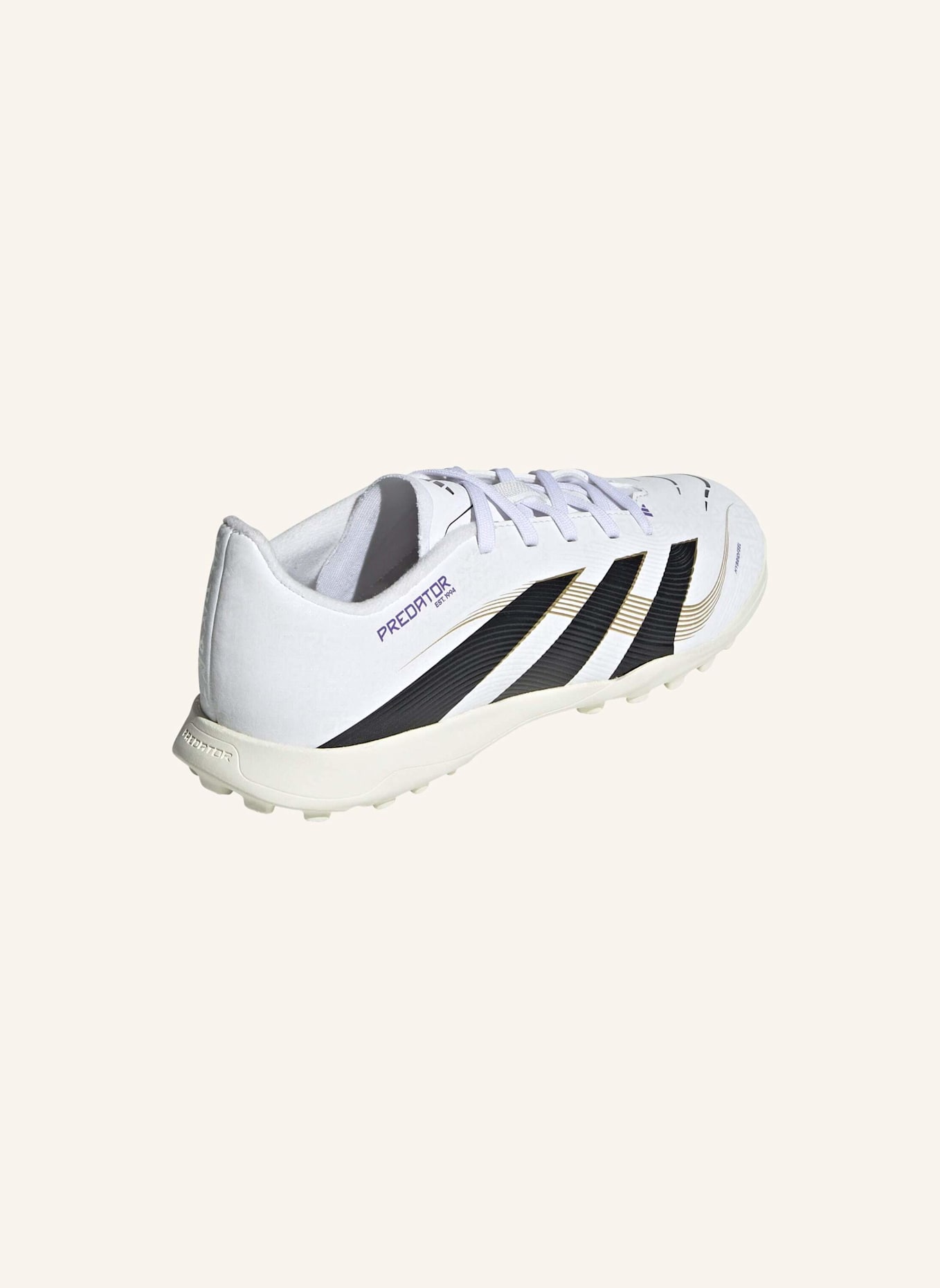 adidas PREDATOR LEAGUE KUNSTRASEN FUSSBALLSCHUH KINDER: WEISS/ SCHWARZ/ GOLD