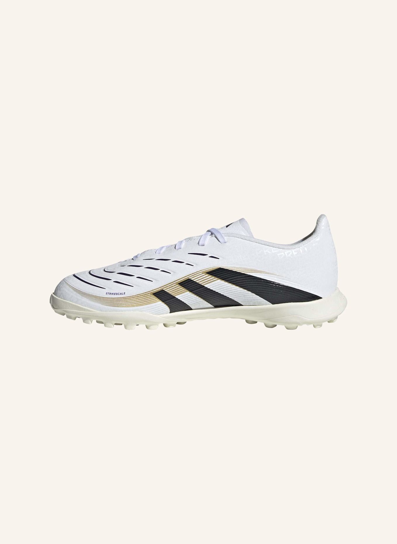 adidas PREDATOR LEAGUE KUNSTRASEN FUSSBALLSCHUH KINDER: WEISS/ SCHWARZ/ GOLD