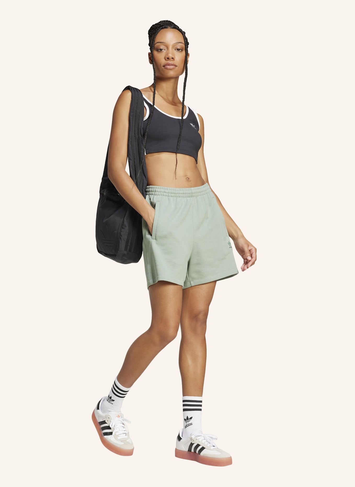 adidas Originals ESSENTIALS FRENCH TERRY SHORTS: GRÜN