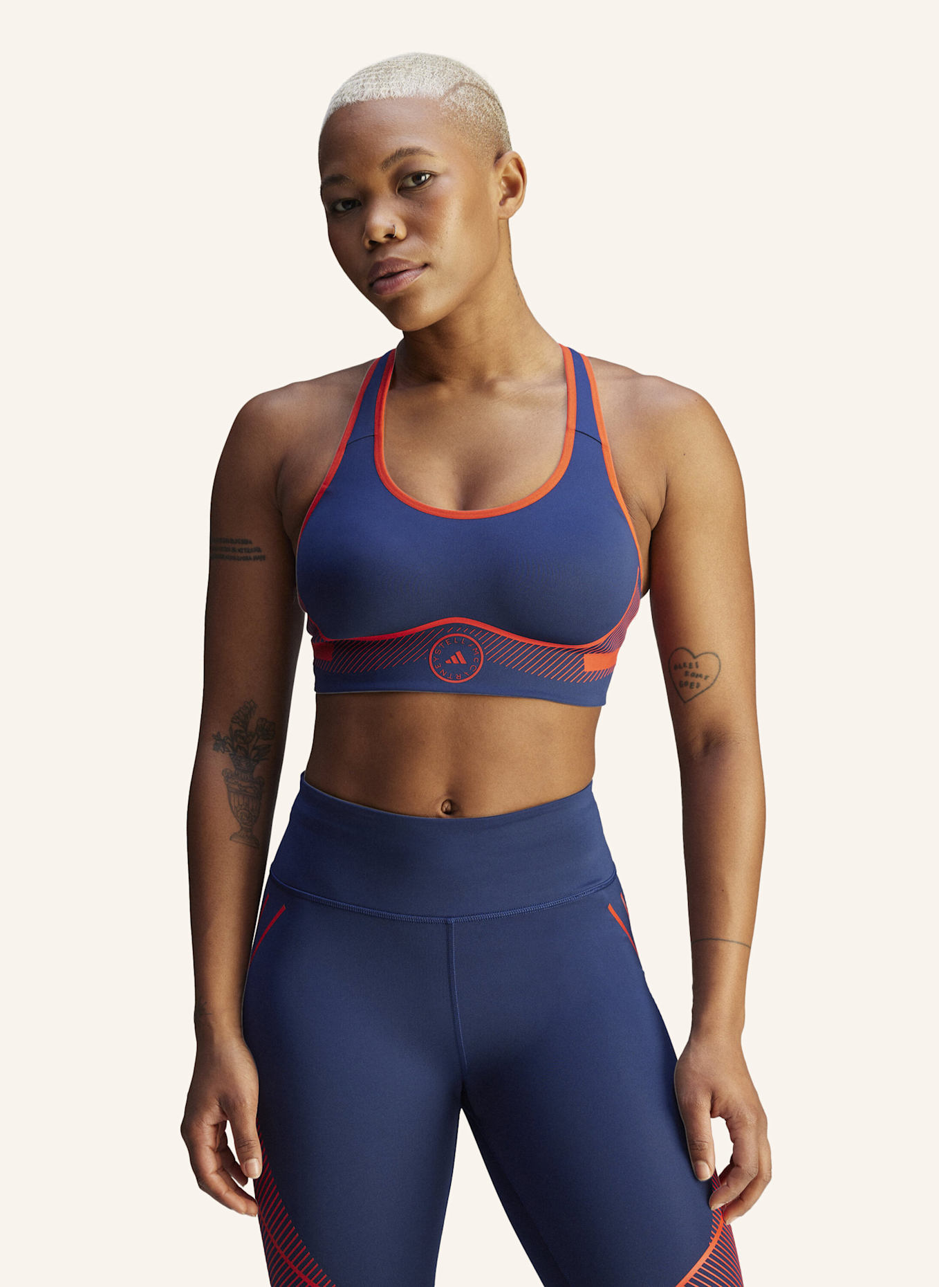 adidas by Stella McCartney ADIDAS BY STELLA MCCARTNEY TRUEPACE HIGH SUPPORT SPORT-BH: BLAU