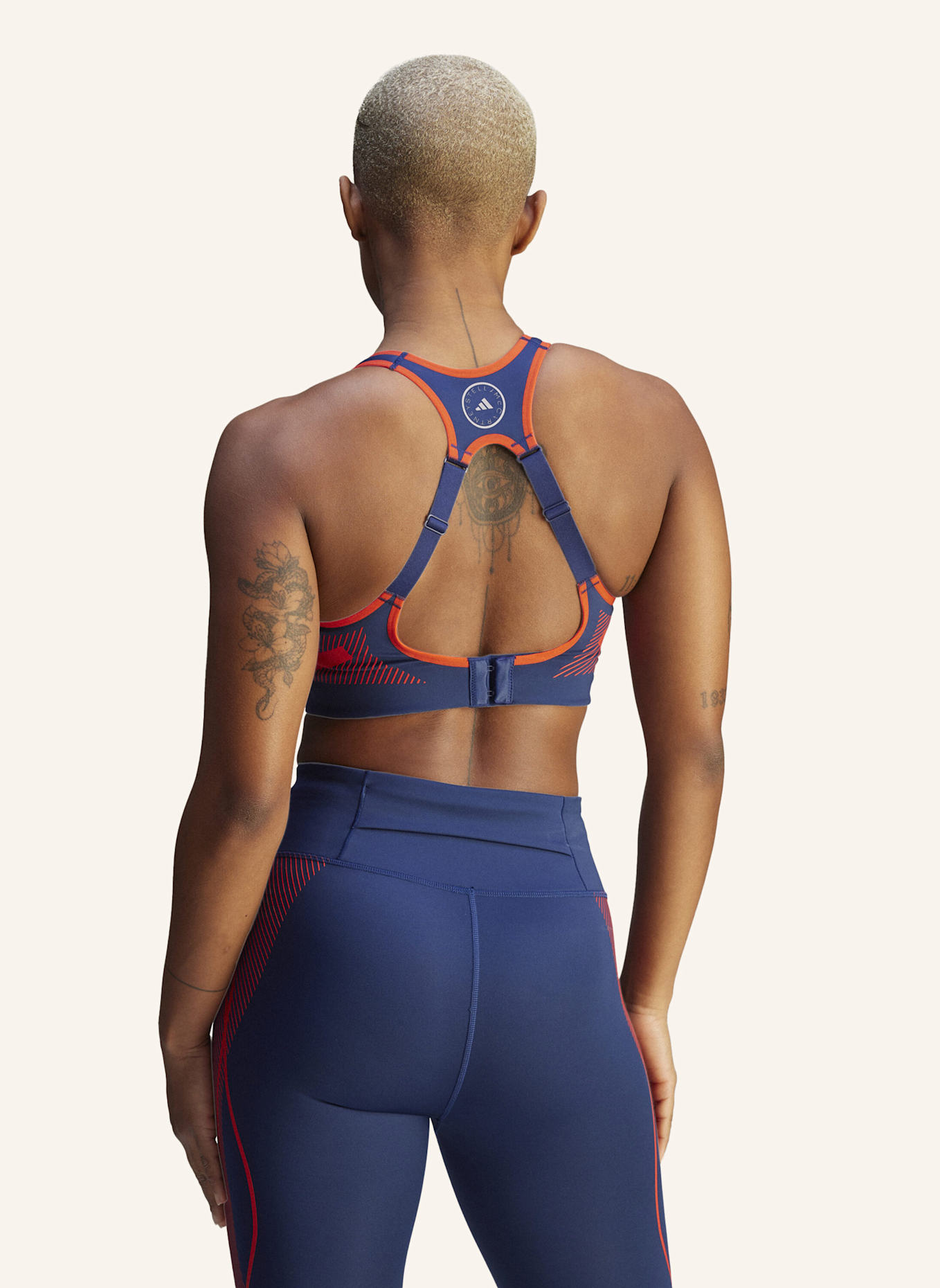 adidas by Stella McCartney ADIDAS BY STELLA MCCARTNEY TRUEPACE HIGH SUPPORT SPORT-BH: BLAU