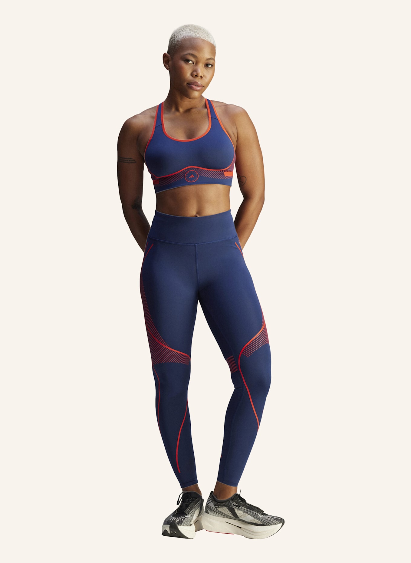 adidas by Stella McCartney ADIDAS BY STELLA MCCARTNEY TRUEPACE HIGH SUPPORT SPORT-BH: BLAU