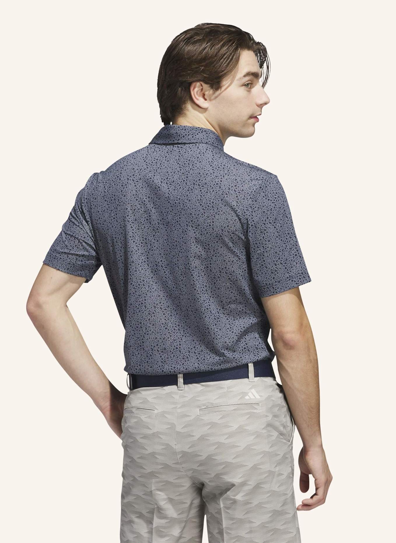 adidas ULTIMATE365 MINI BUNKER POLOSHIRT: BLAU