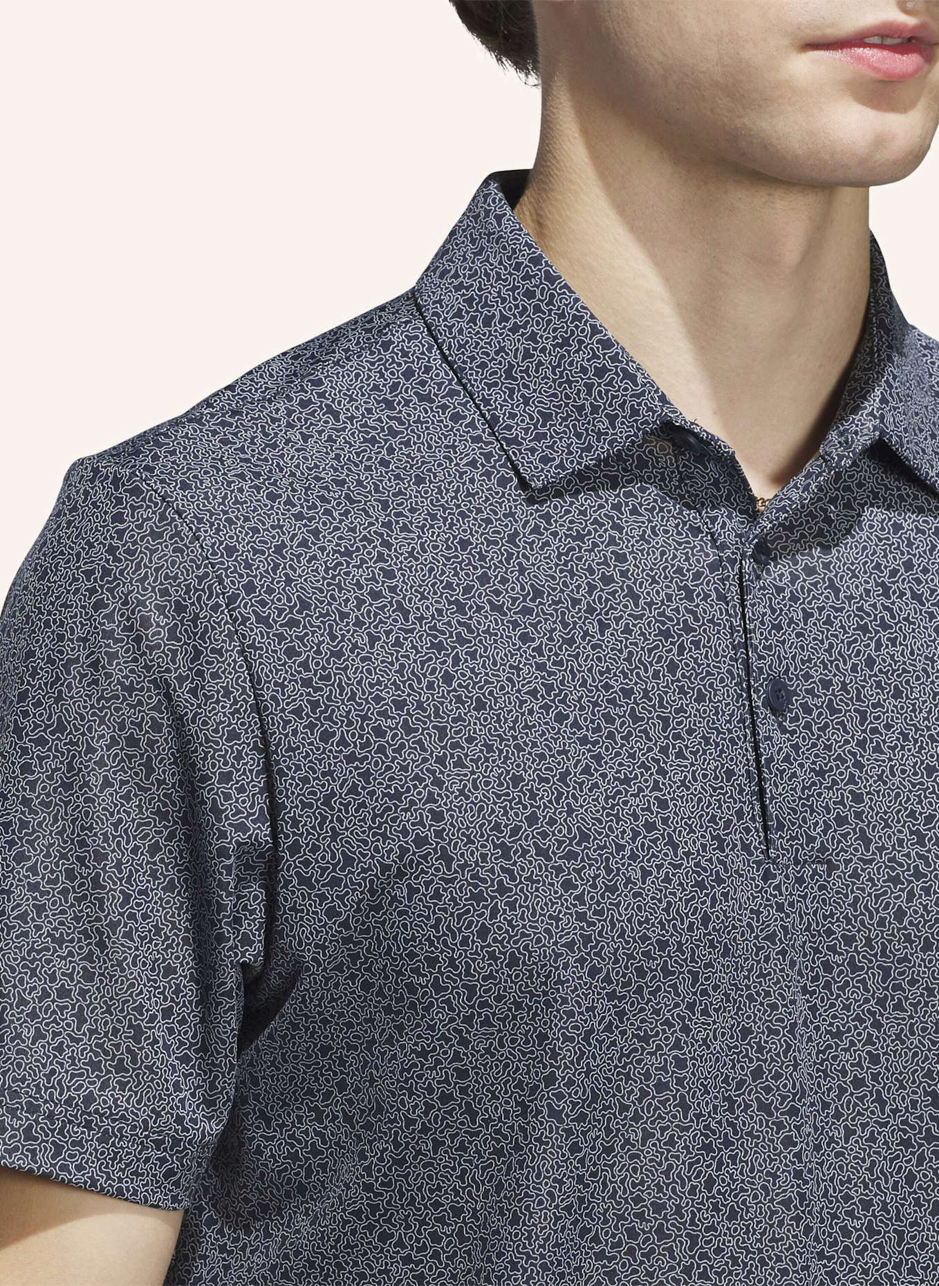 adidas ULTIMATE365 MINI BUNKER POLOSHIRT: BLAU