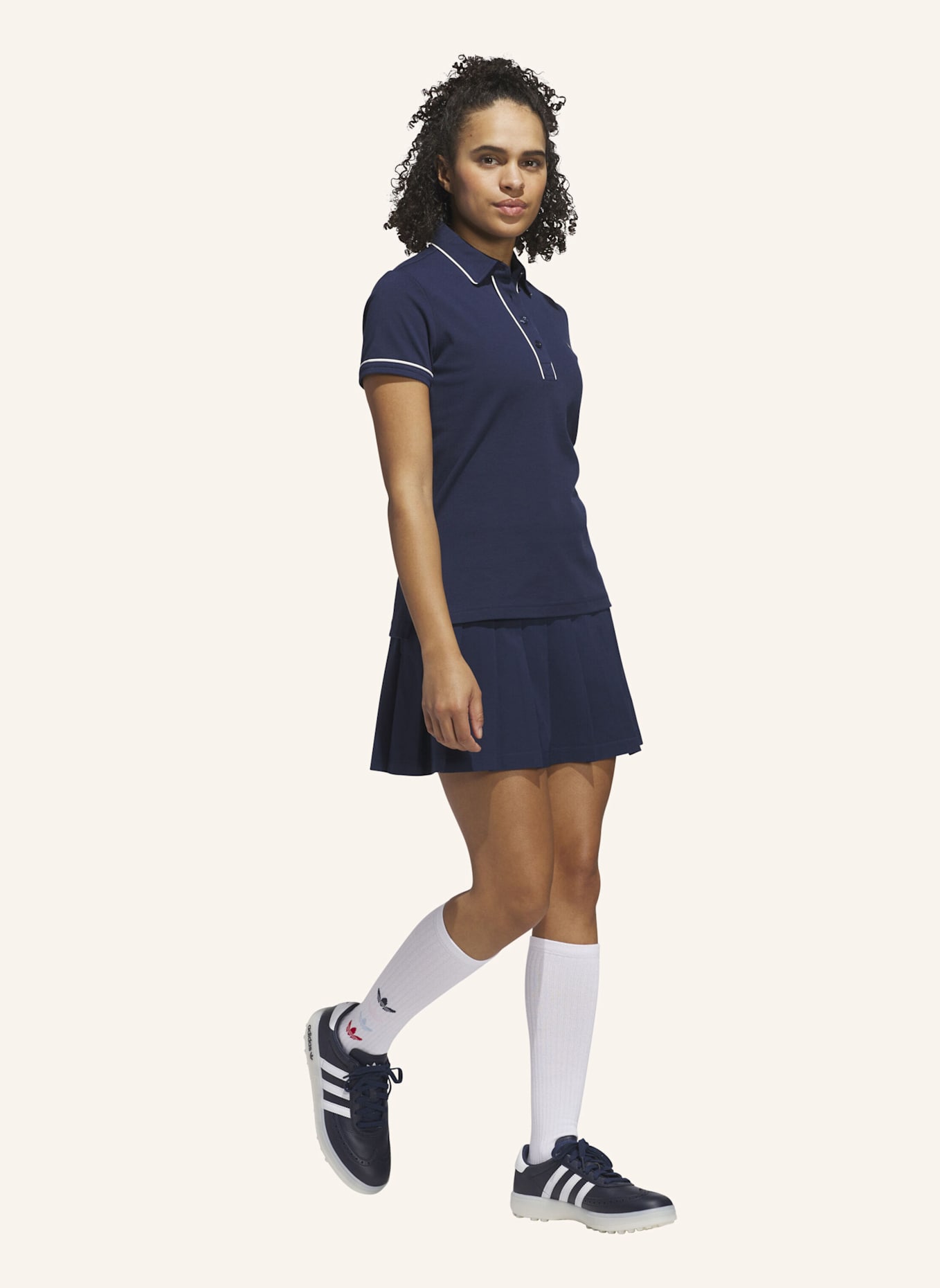 adidas ORIGINALS TWISTKNIT TREFOIL POLOSHIRT: BLAU