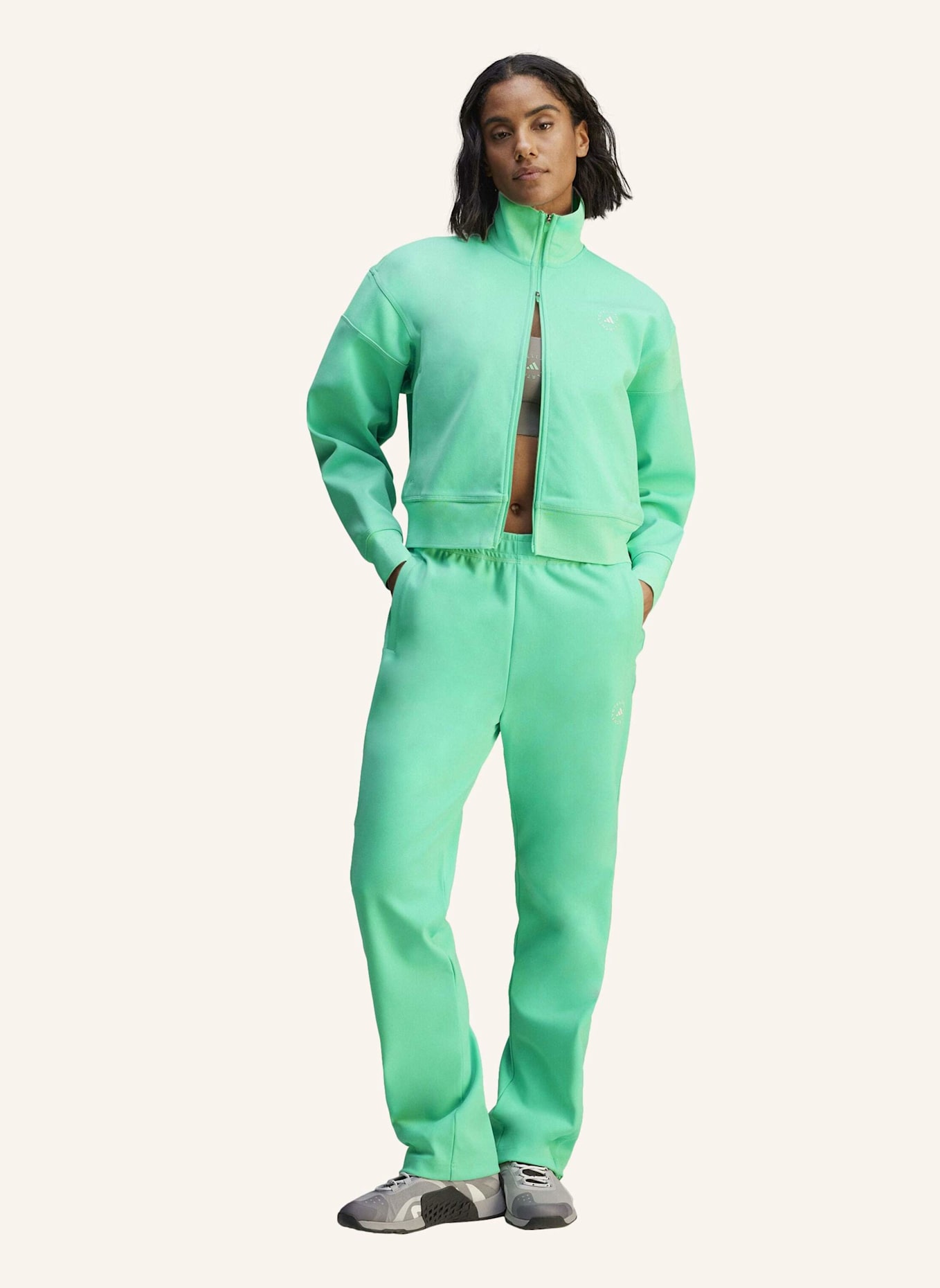 adidas by Stella McCartney ADIDAS BY STELLA MCCARTNEY KNITTED TRAININGSHOSE: GRÜN