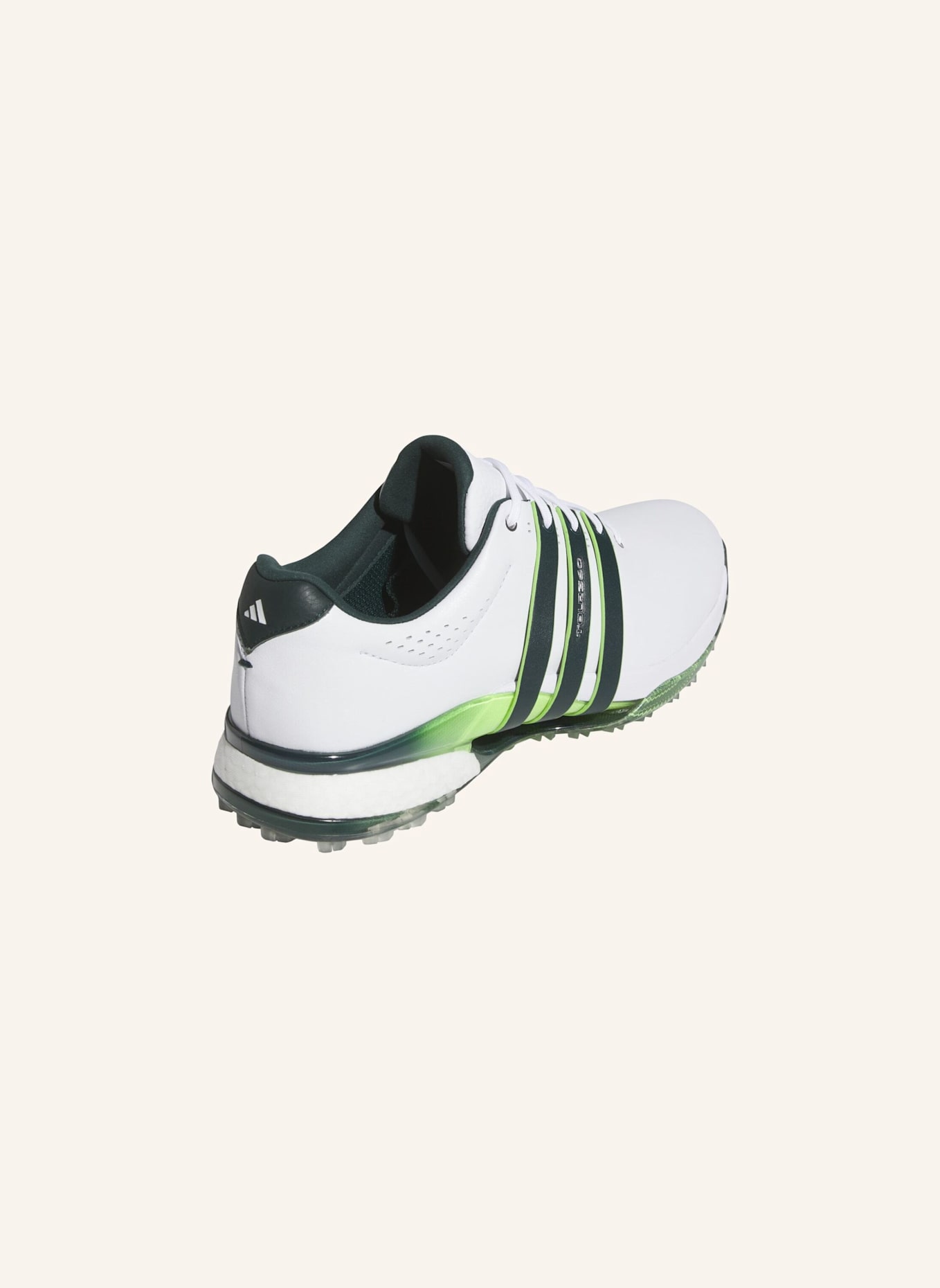 adidas TOUR360 25 SPIKELESS GOLFSCHUH: WEISS/ GRÜN/ NEONGRÜN