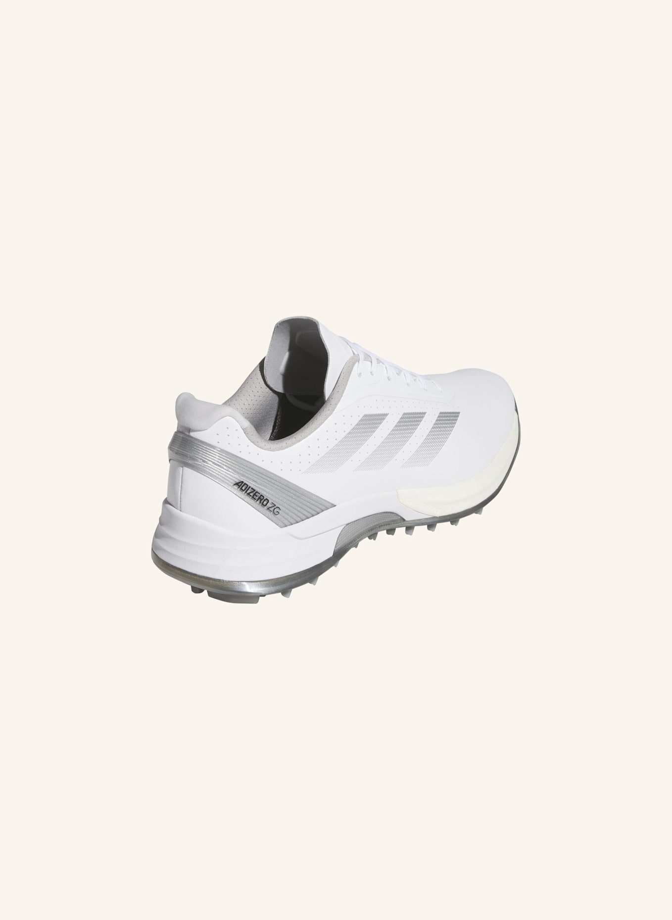 adidas ADIZERO ZG SPIKELESS GOLFSCHUH: WEISS/ GRAU/ SILBER