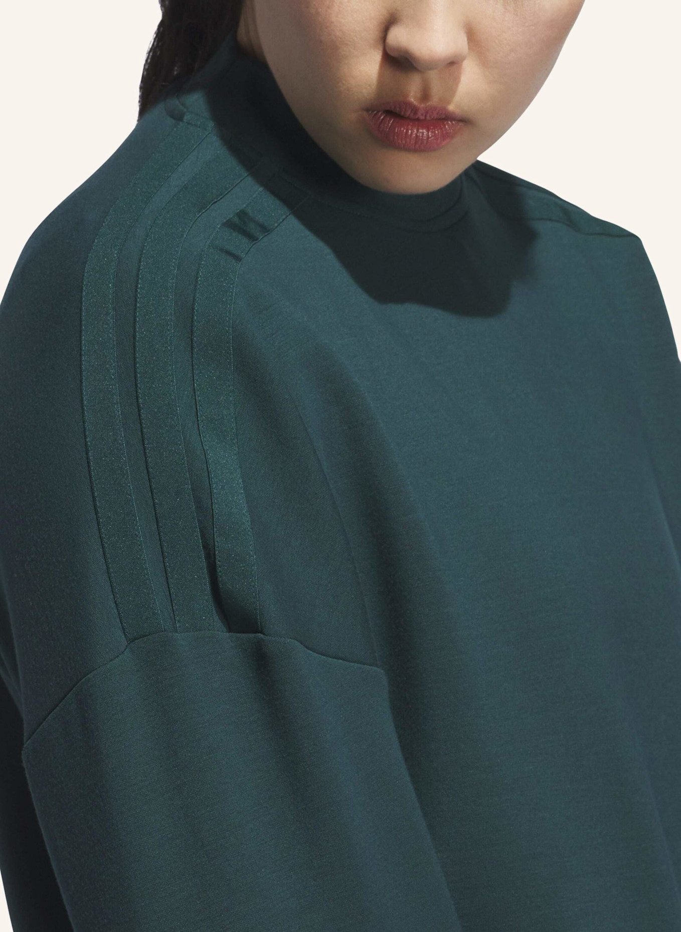 adidas BEYOND SPACER MOCK LAYER SWEATSHIRT: GRÜN