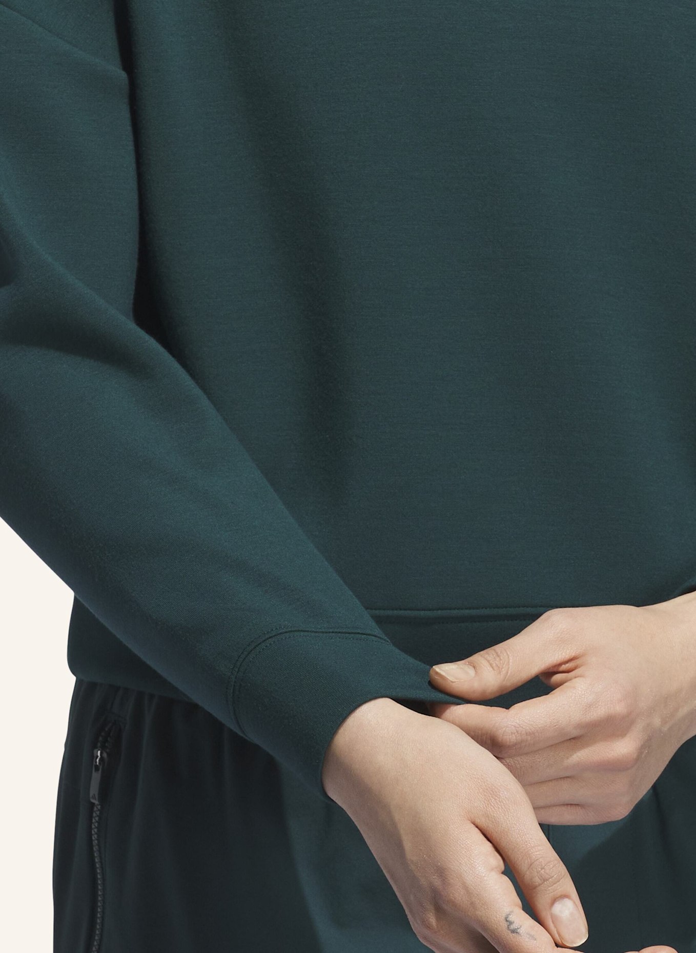 adidas BEYOND SPACER MOCK LAYER SWEATSHIRT: GRÜN