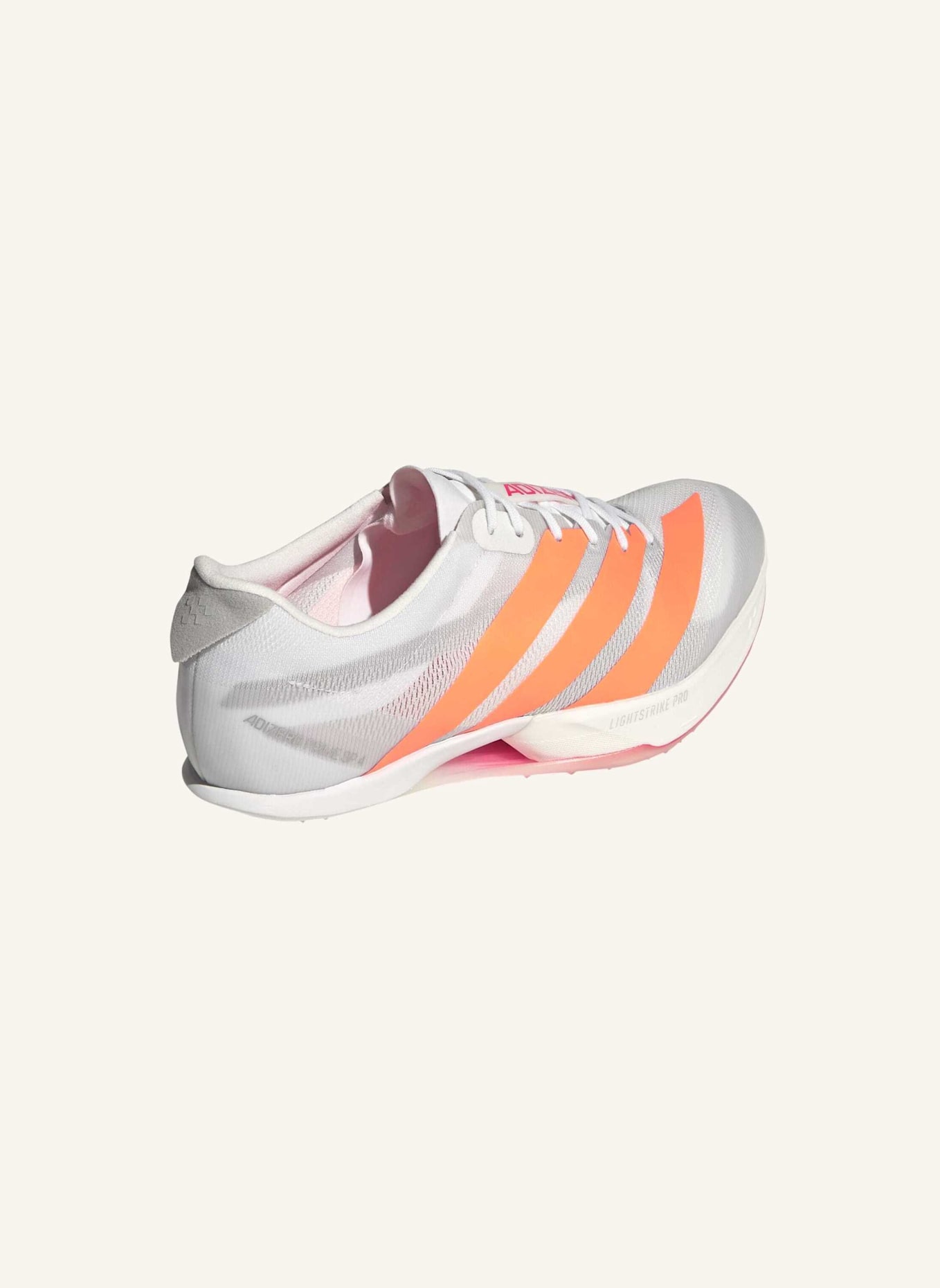 adidas ADIZERO PRIME SP 4: WEISS/ ORANGE/ ROT