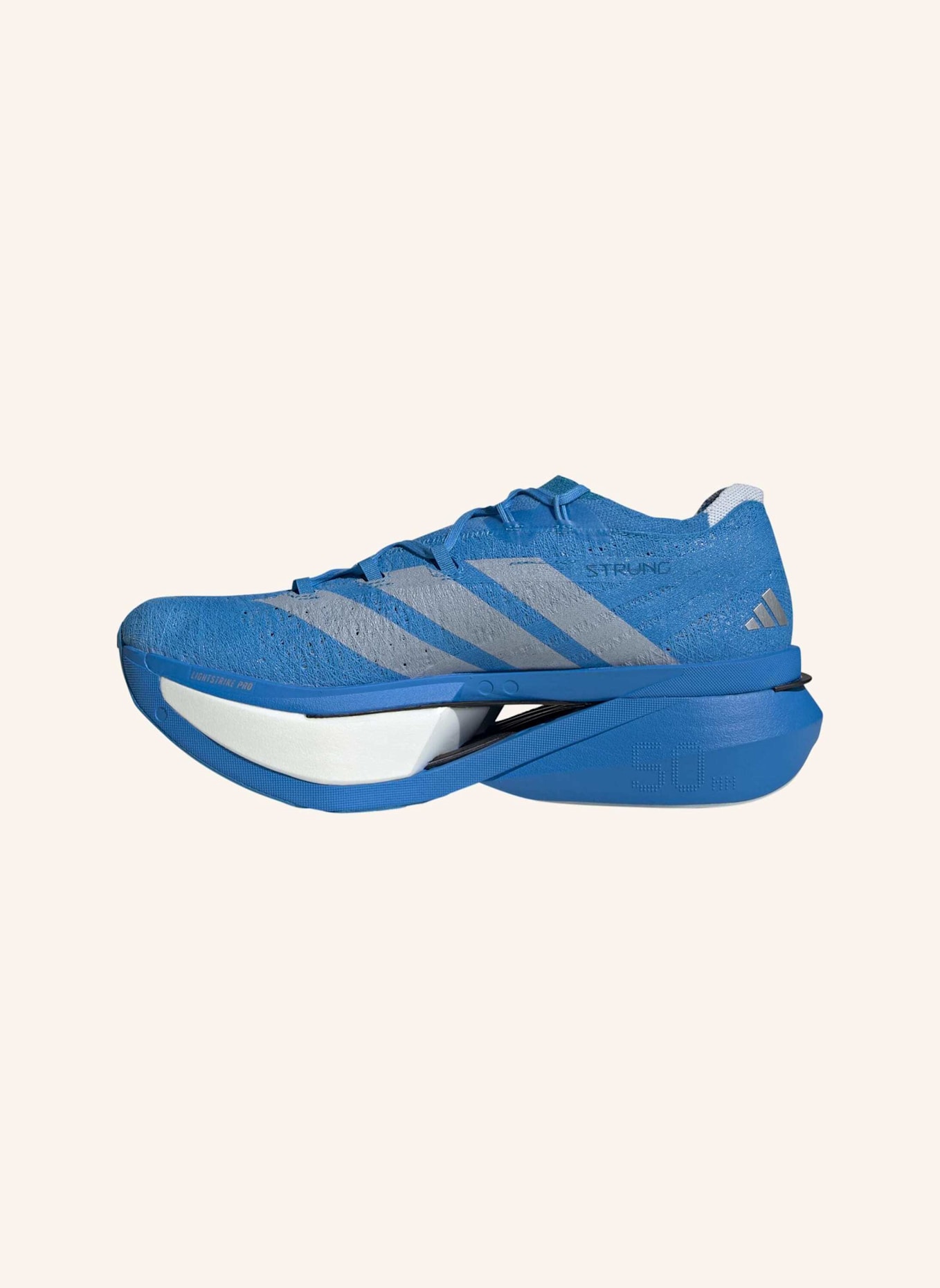 adidas Laufschuhe ADIZERO PRIME X3 STRUNG: BLAU/ SILBER/ ROT