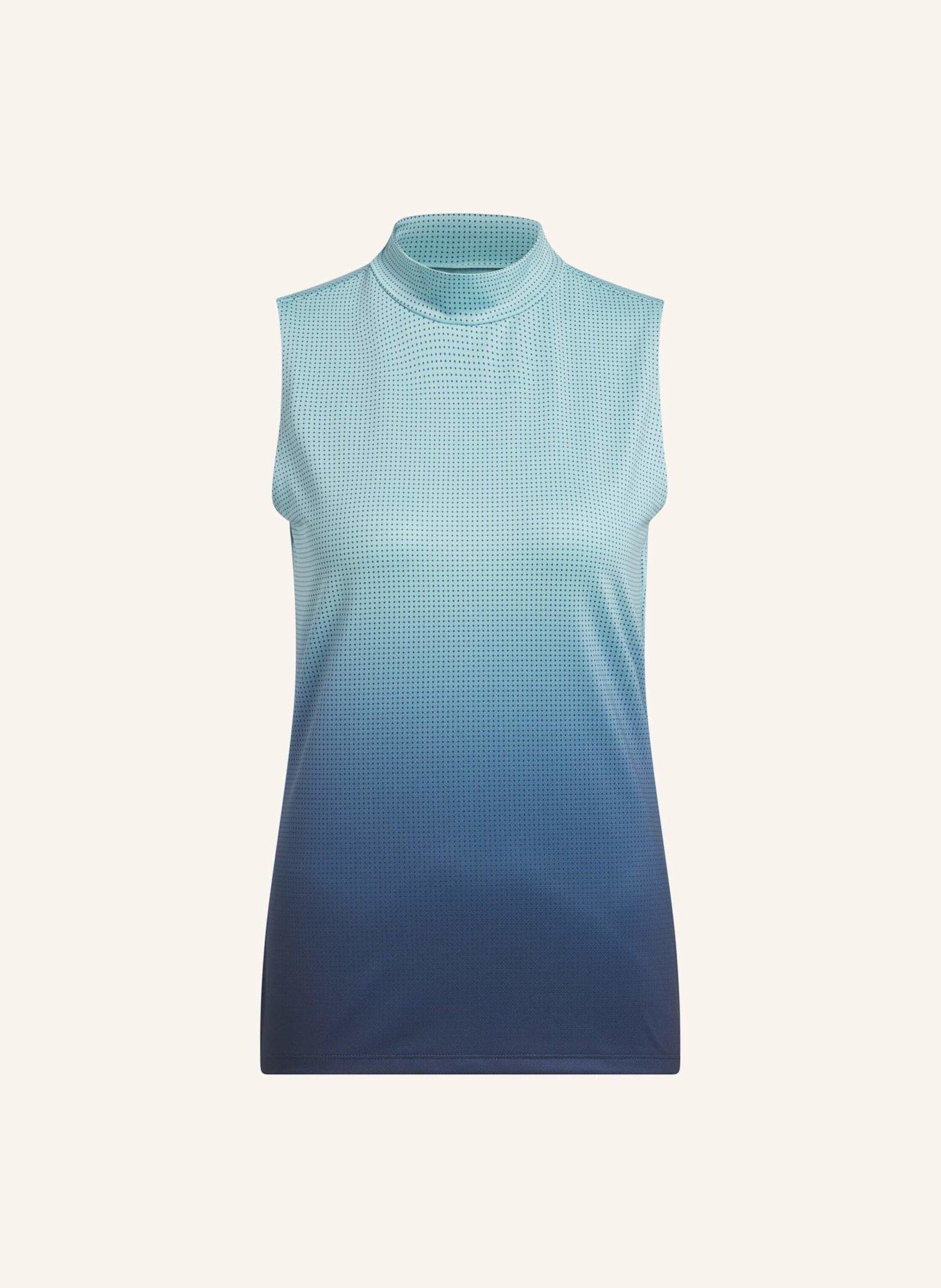 adidas ULTIMATE365 GRADIENT ÄRMELLOSES OBERTEIL MIT ANGEDEUTETEM KRAGEN: BLAU