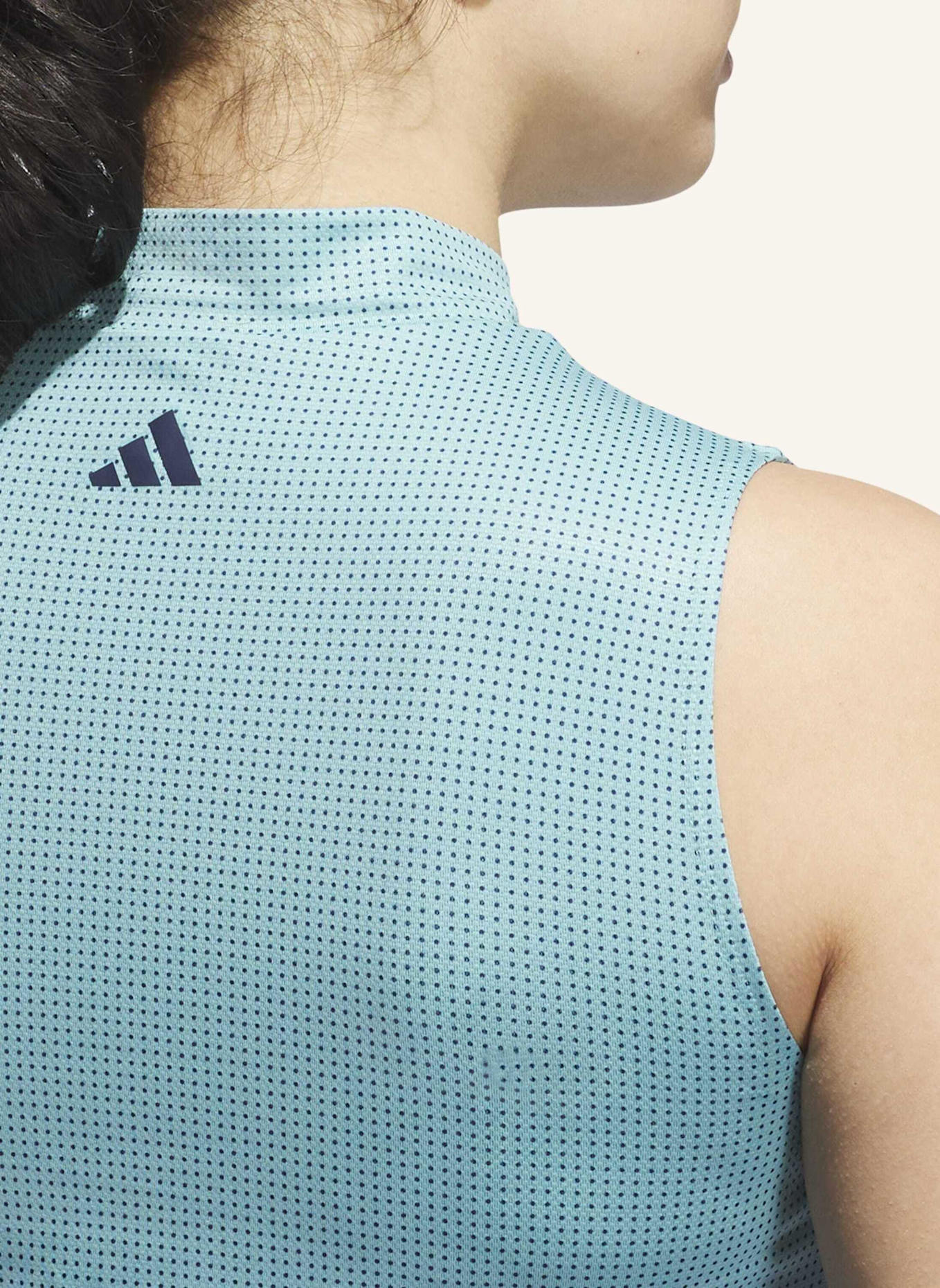 adidas ULTIMATE365 GRADIENT ÄRMELLOSES OBERTEIL MIT ANGEDEUTETEM KRAGEN: BLAU