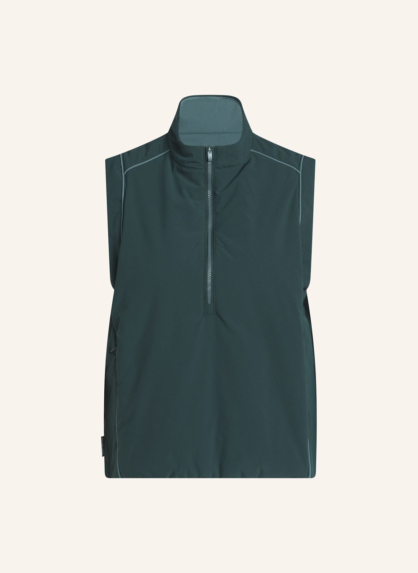 adidas BEYOND TWISTWEAVE LOOSE QUARTER-ZIP WESTE: GRÜN