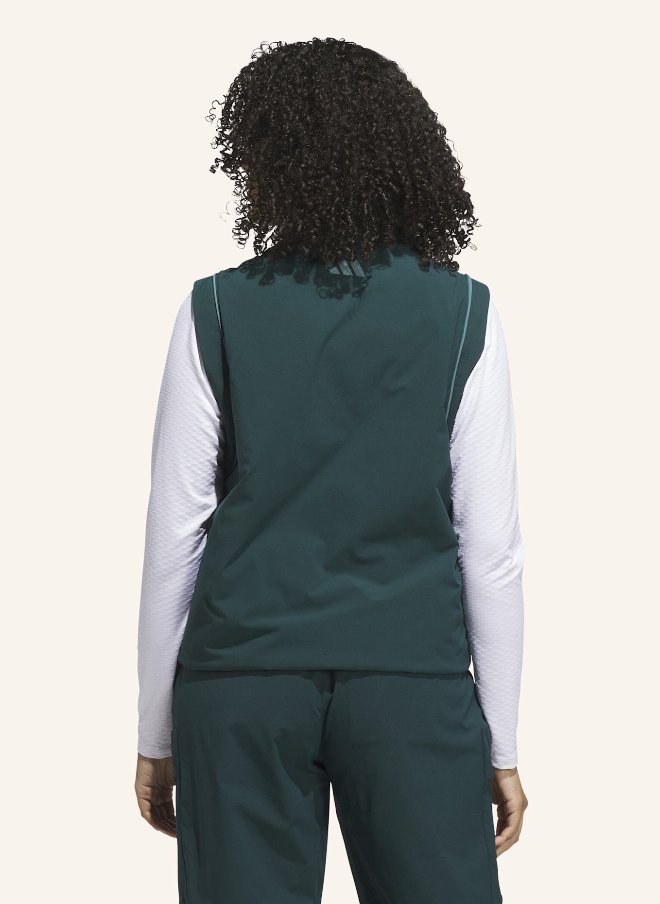 adidas BEYOND TWISTWEAVE LOOSE QUARTER-ZIP WESTE: GRÜN