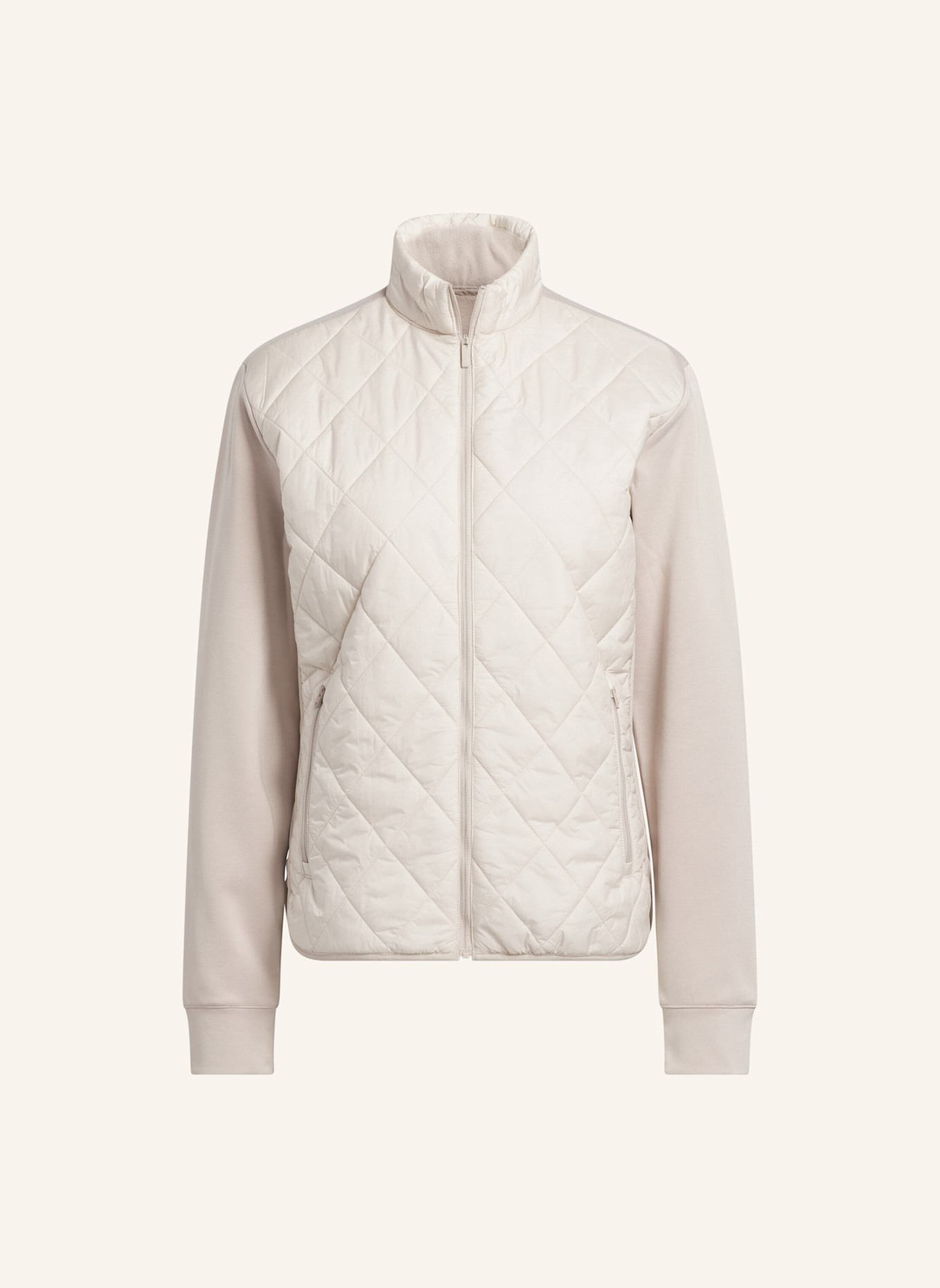 adidas ULTIMATE365 QUILTED FULL-ZIP JACKE: BEIGE