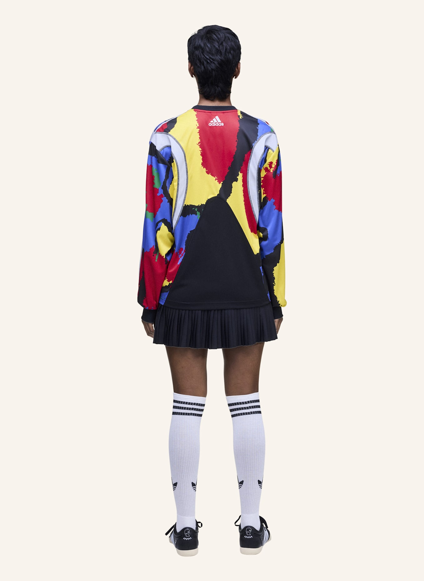 adidas Originals BRAIN DEAD LONG SLEEVE TRIKOT: SCHWARZ/ GELB