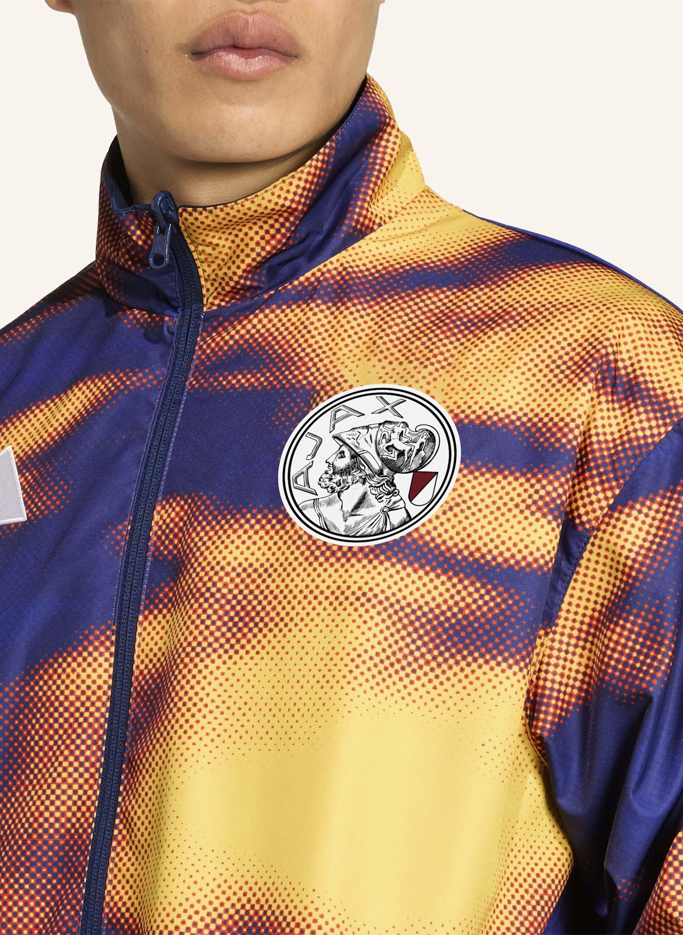 adidas AJAX AMSTERDAM X ID&T TRAININGSJACKE: BLAU