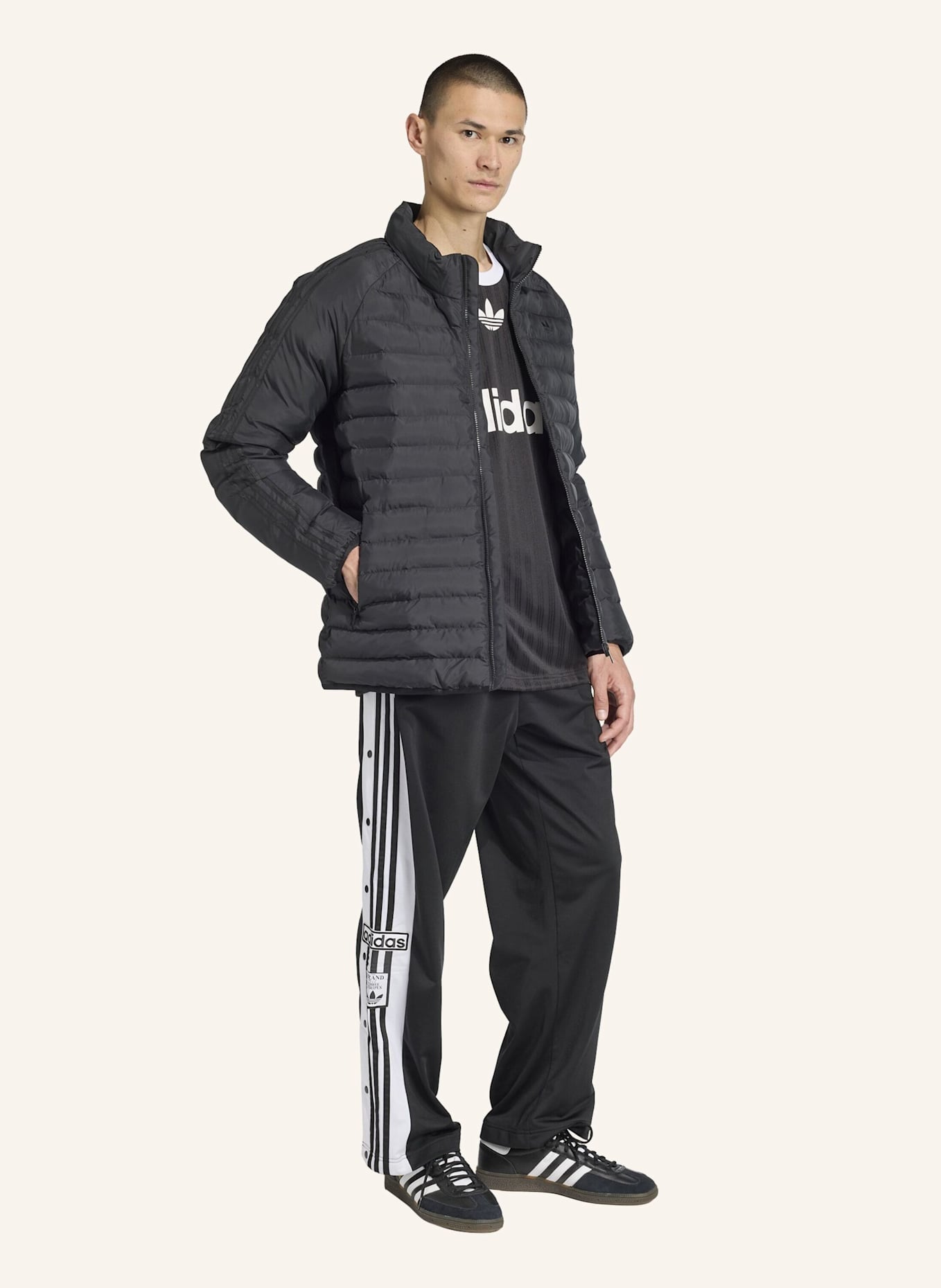 adidas Originals PADDED COLLAR JACKE: SCHWARZ