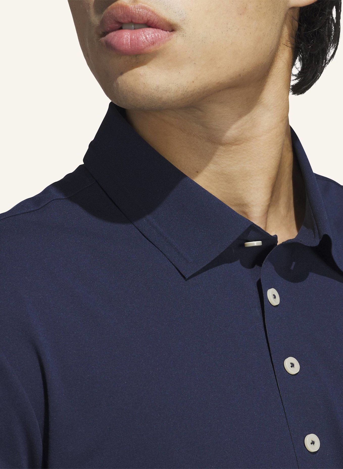 adidas ULTIMATE365 TOUR TWISTKNIT POLOSHIRT: BLAU