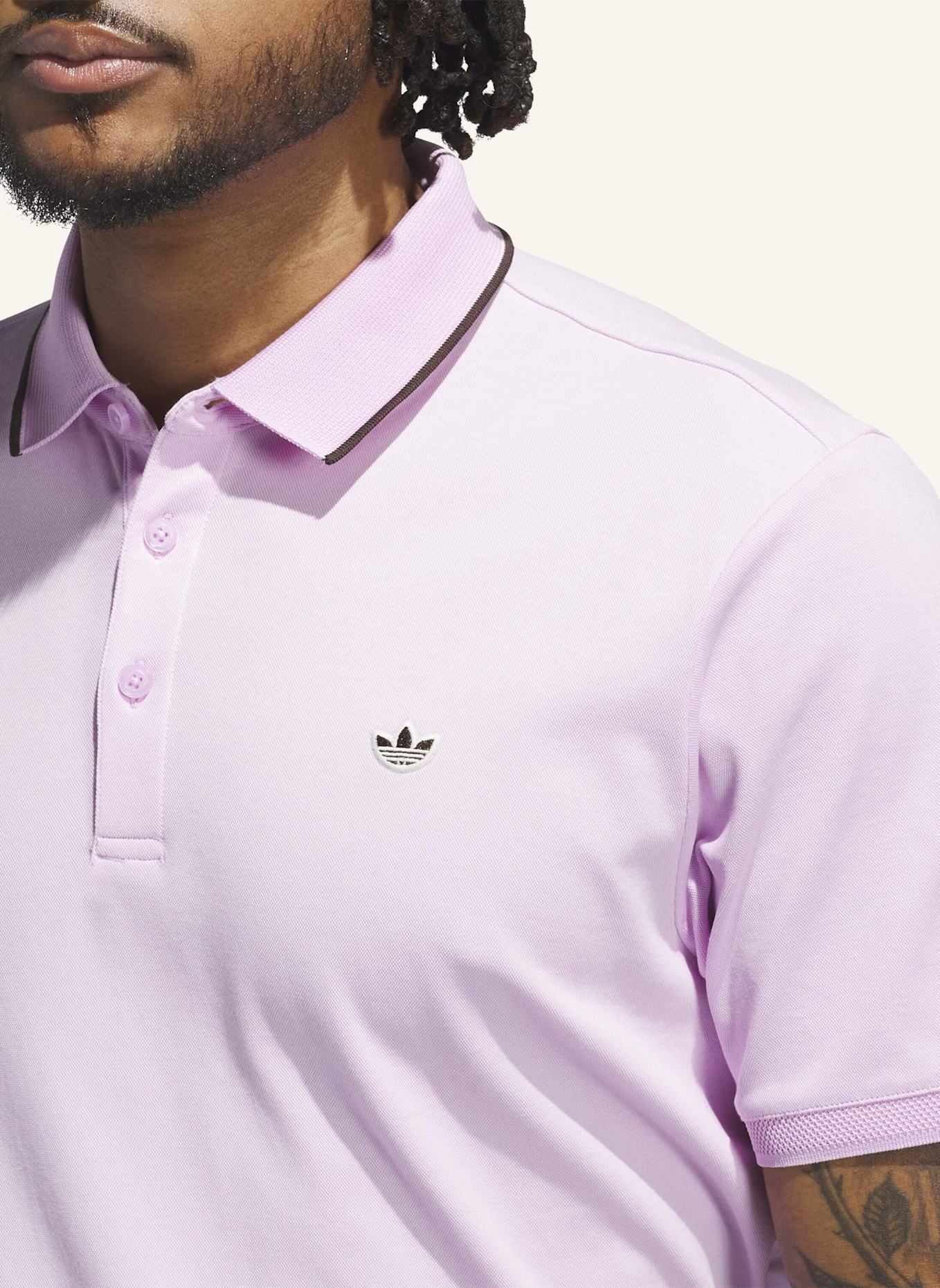 adidas ORIGINALS TWISTKNIT TREFOIL POLOSHIRT: ROSA