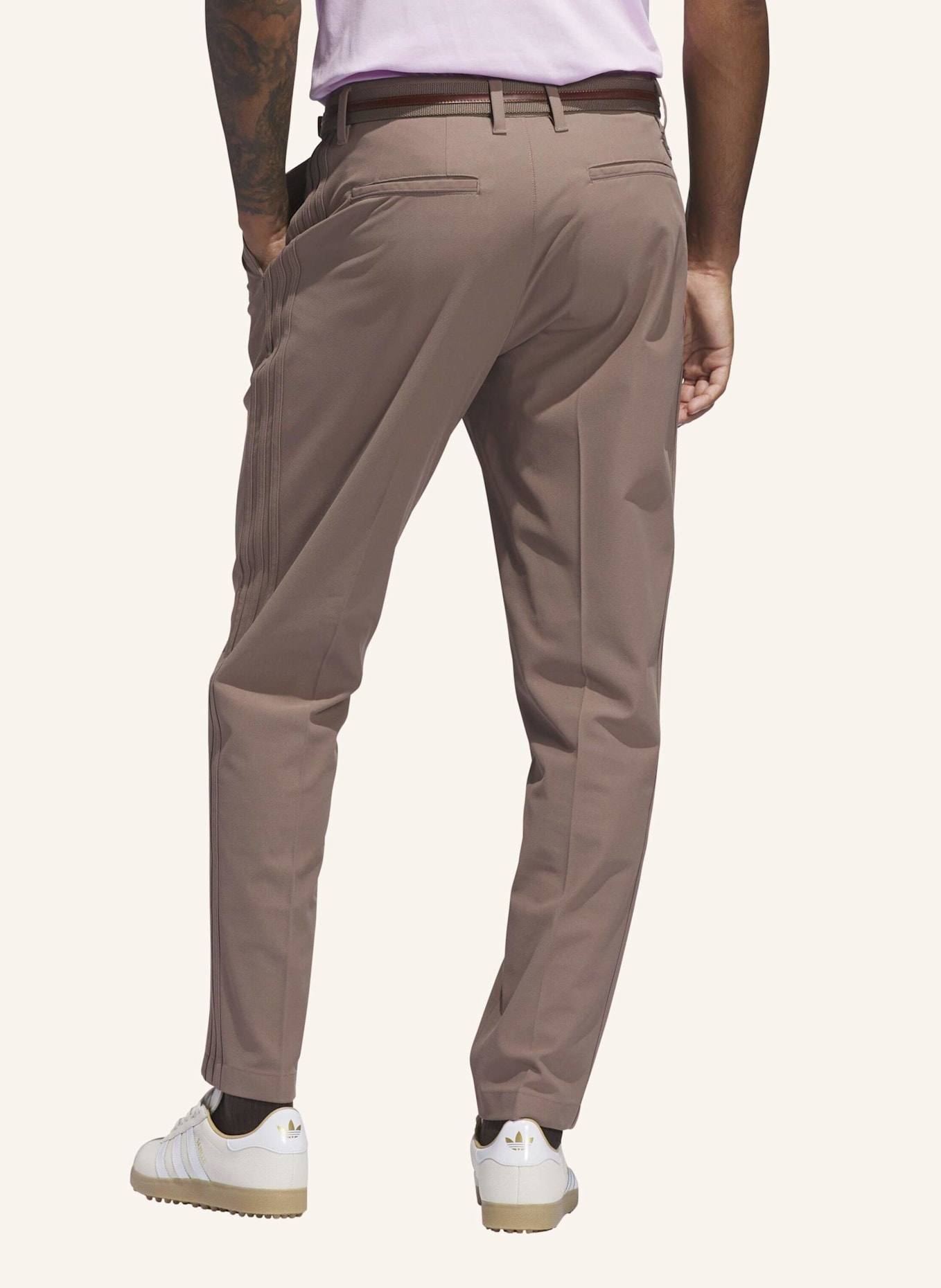 adidas ORIGINALS TWISTKNIT PLEATED HOSE: BRAUN