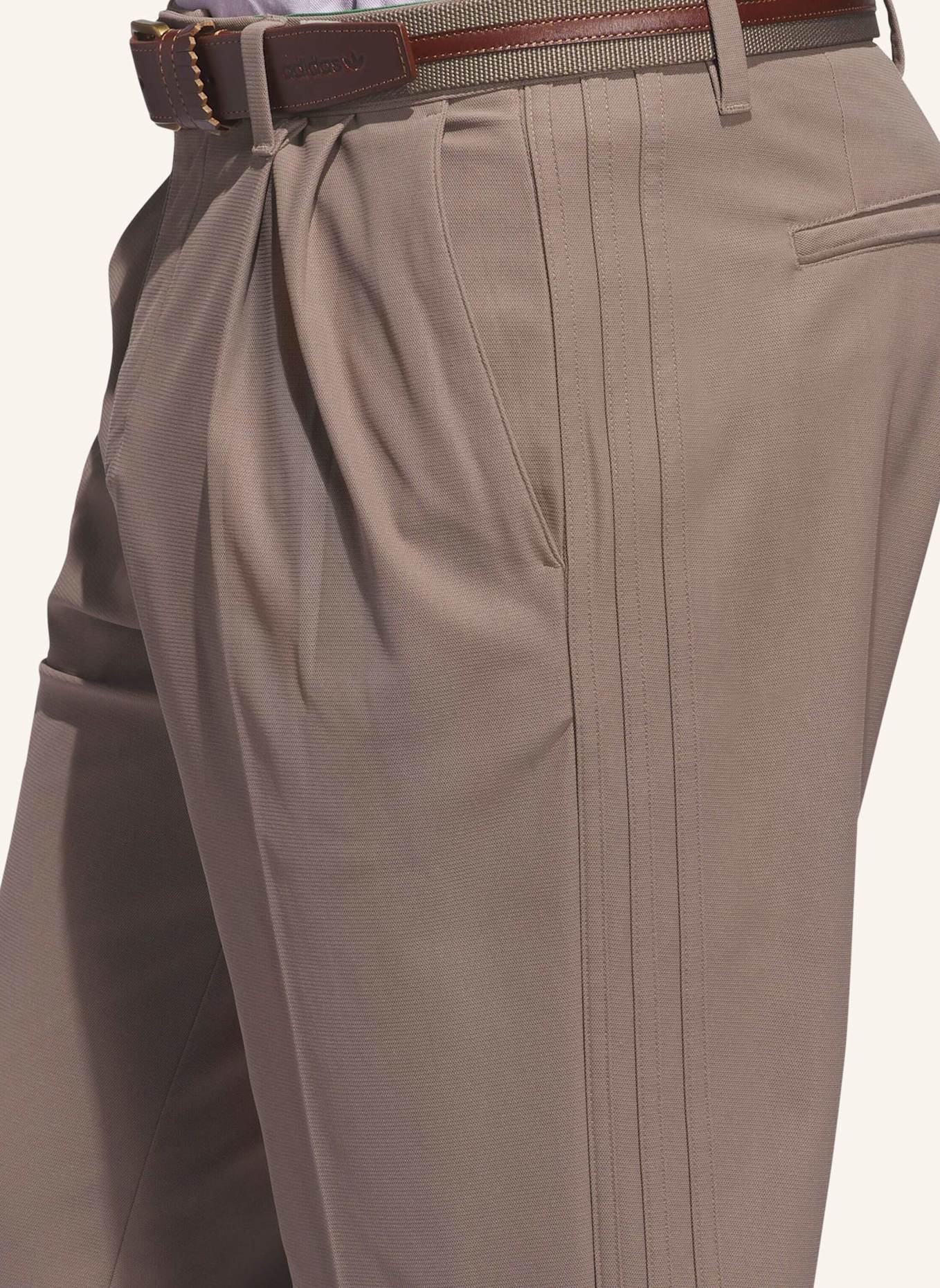 adidas ORIGINALS TWISTKNIT PLEATED HOSE: BRAUN