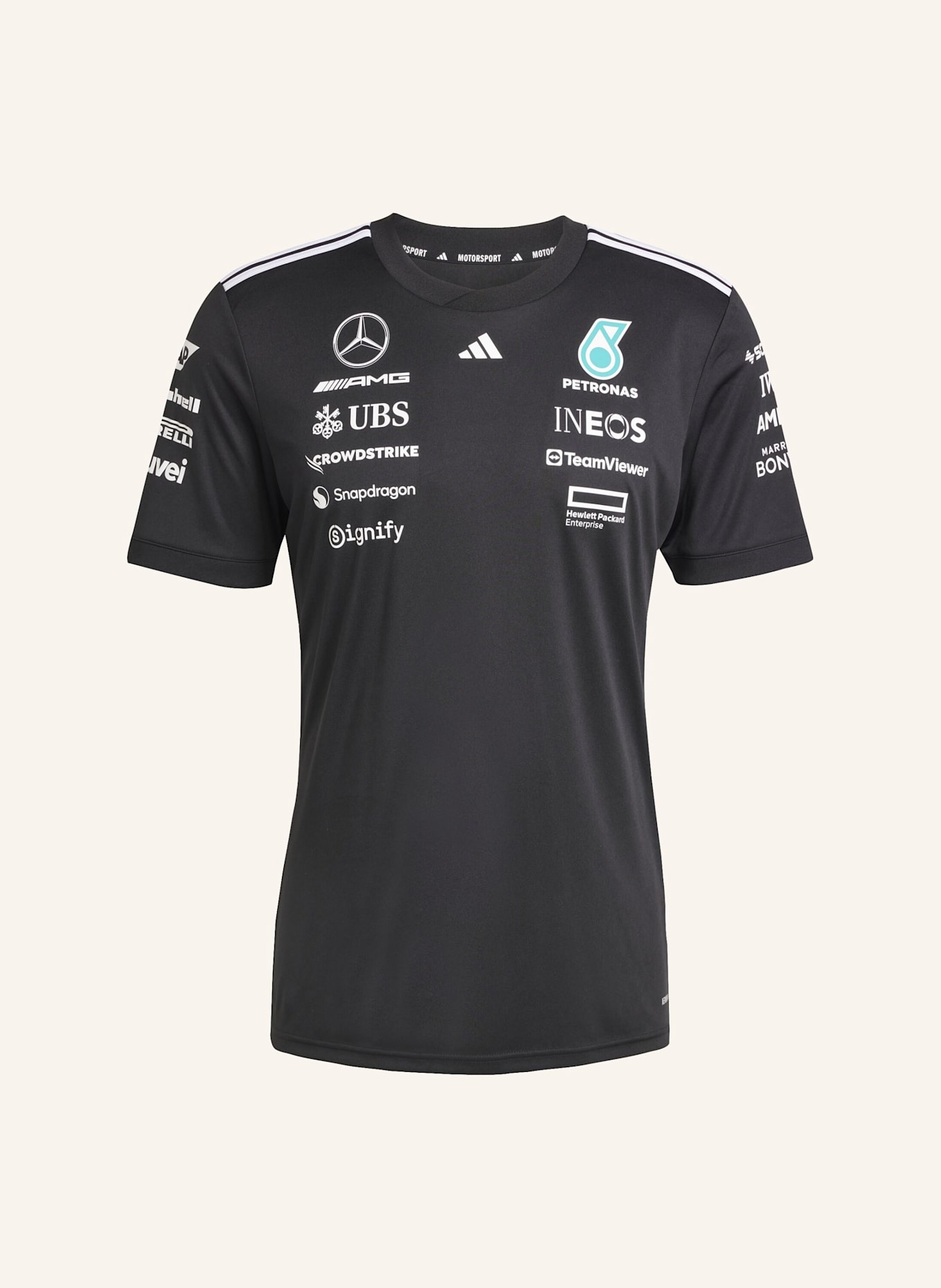 adidas MERCEDES - AMG PETRONAS FORMULA ONE TEAM DRIVER TRIKOT: SCHWARZ/ WEISS